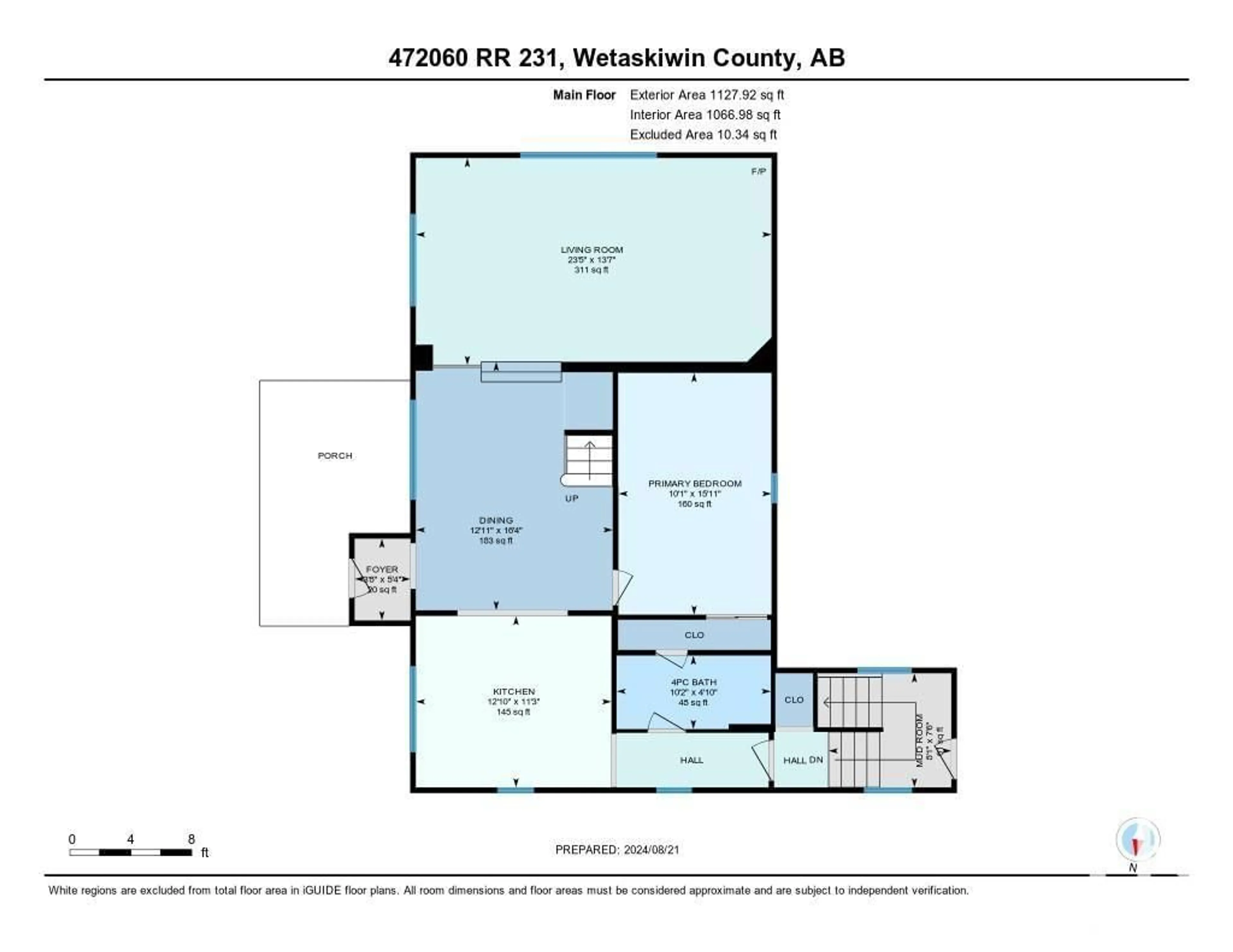 Floor plan for 472060 RR 231, Rural Wetaskiwin County Alberta T0C1L0