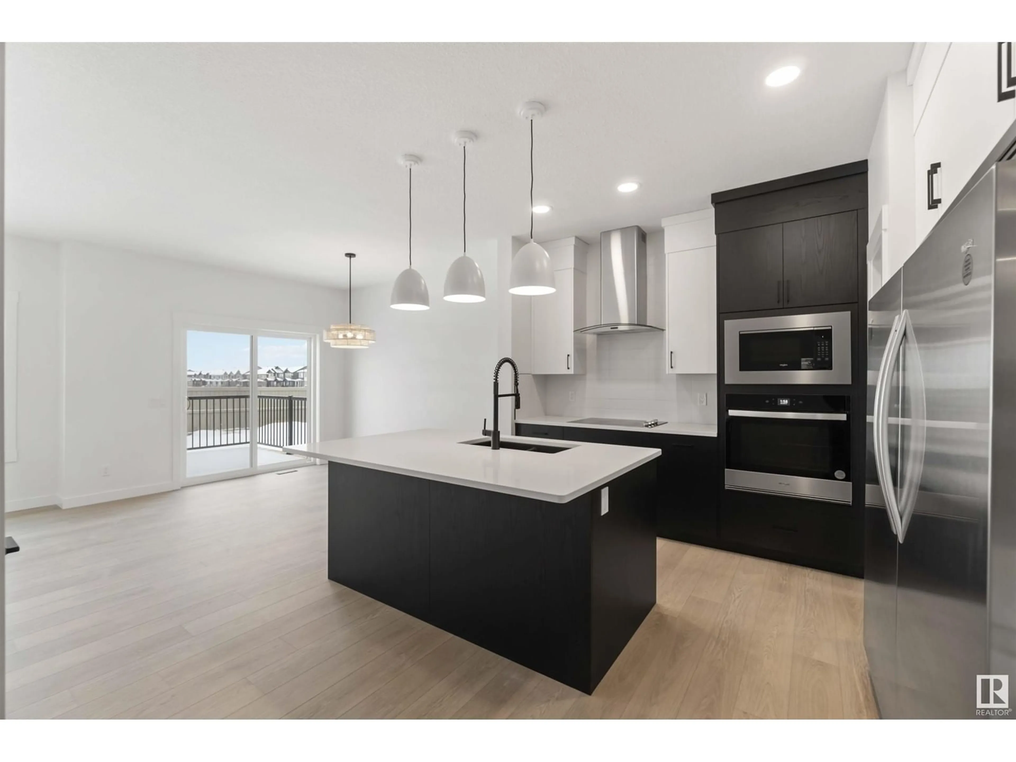 Open concept kitchen, ceramic/tile floor for 17907 73 ST NW, Edmonton Alberta T5Z0M3