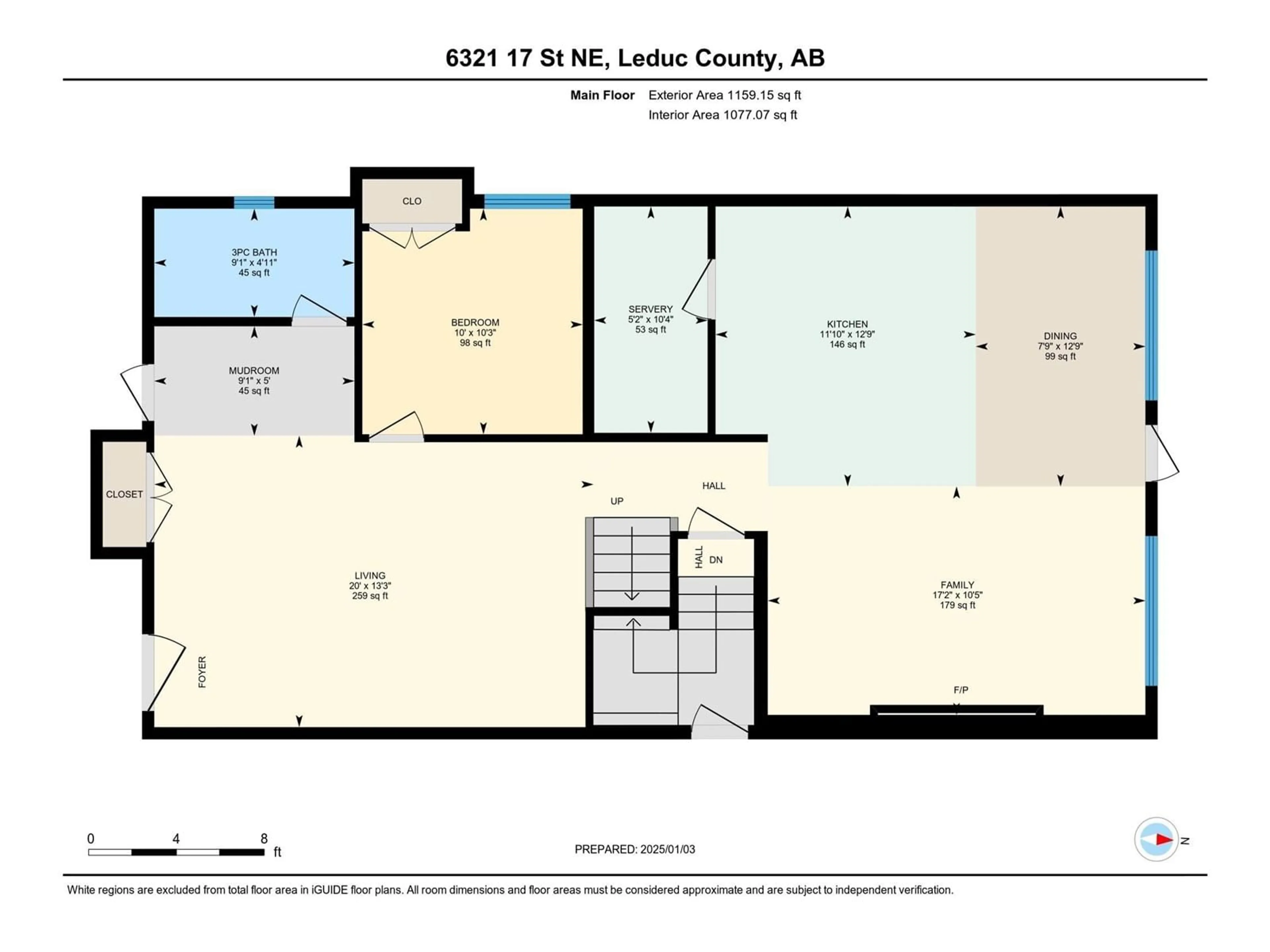 Floor plan for 6321 17 ST NE, Rural Leduc County Alberta T4X0P5