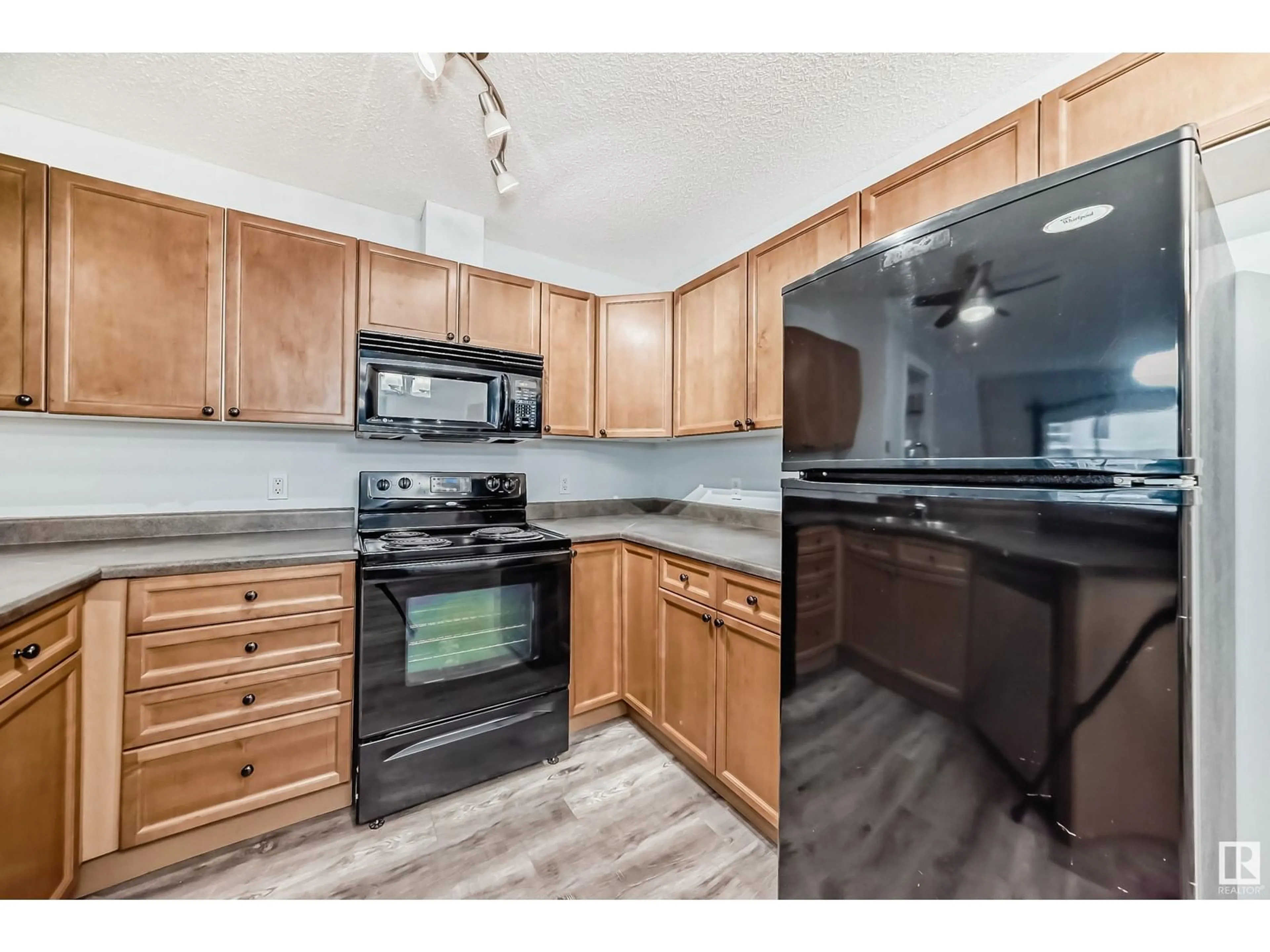 Standard kitchen, wood/laminate floor for #110 13710 150 AV NW, Edmonton Alberta T6V0B2