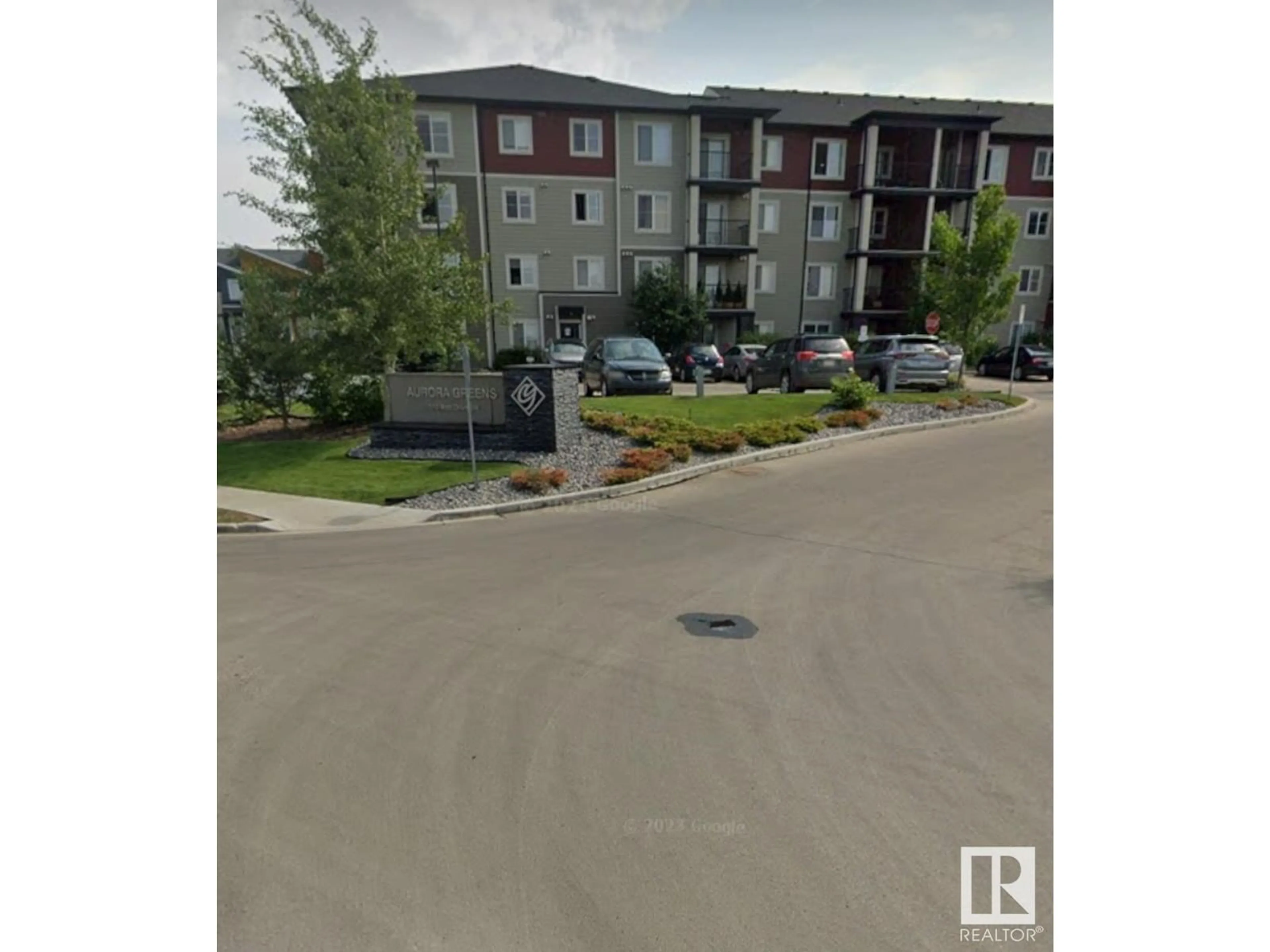 A pic from outside/outdoor area/front of a property/back of a property/a pic from drone, street for #404 1510 WATT DR SW, Edmonton Alberta T6X2E5