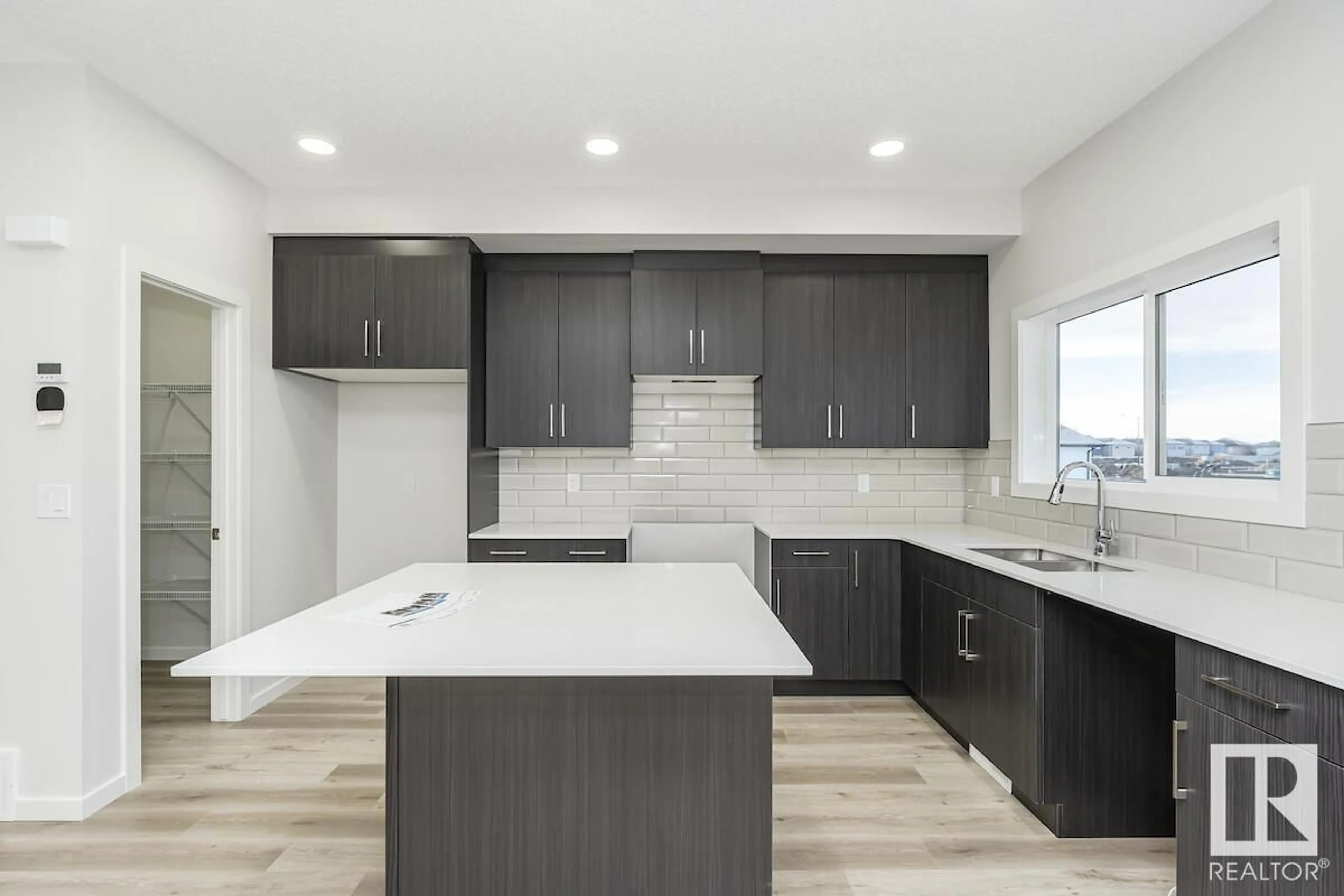 Contemporary kitchen, ceramic/tile floor for 18168 73 ST NW, Edmonton Alberta T5Z0J1