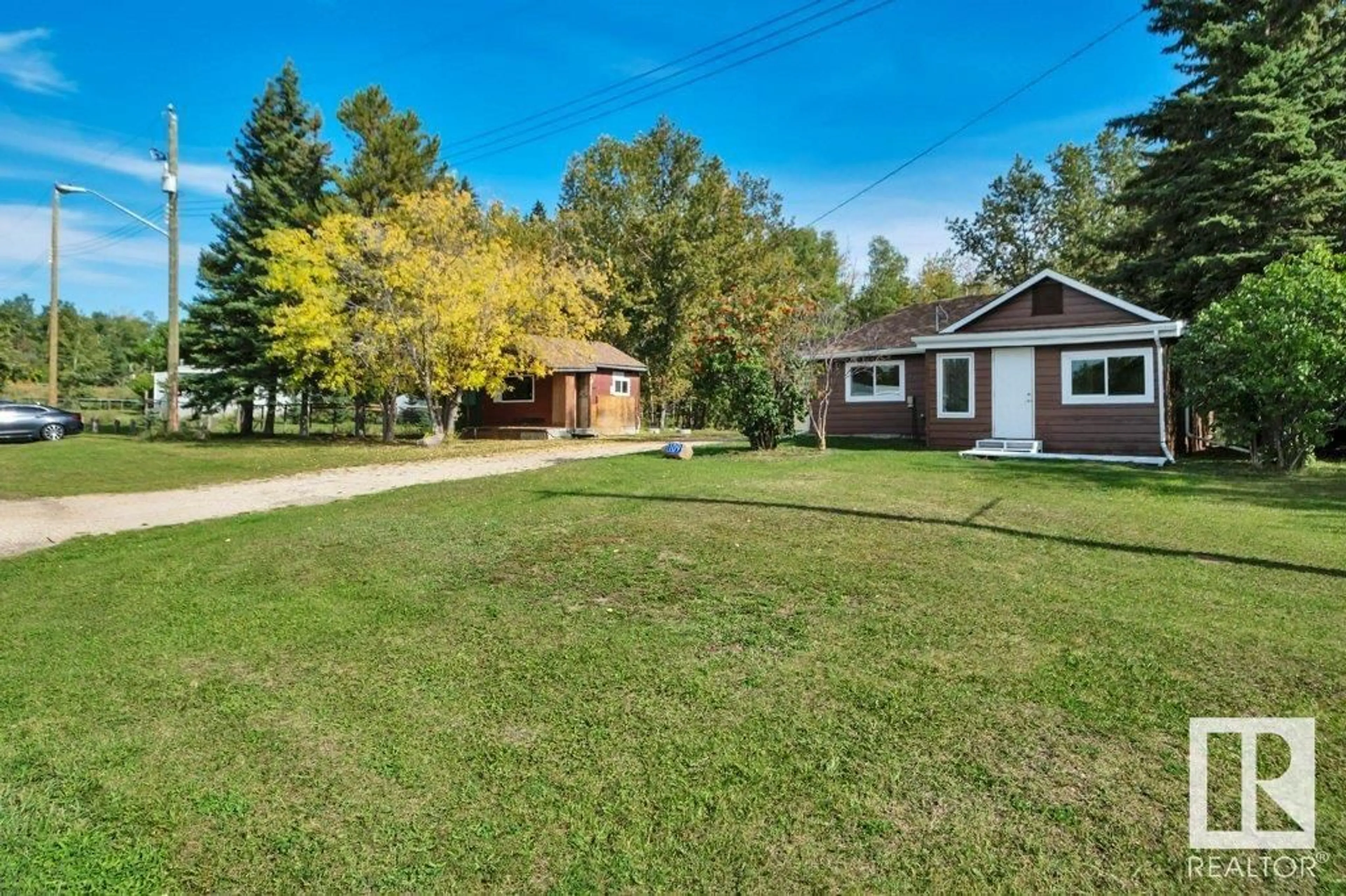 A pic from outside/outdoor area/front of a property/back of a property/a pic from drone, unknown for 55022 STE. ANNE TR, Gunn Alberta T0E0E1