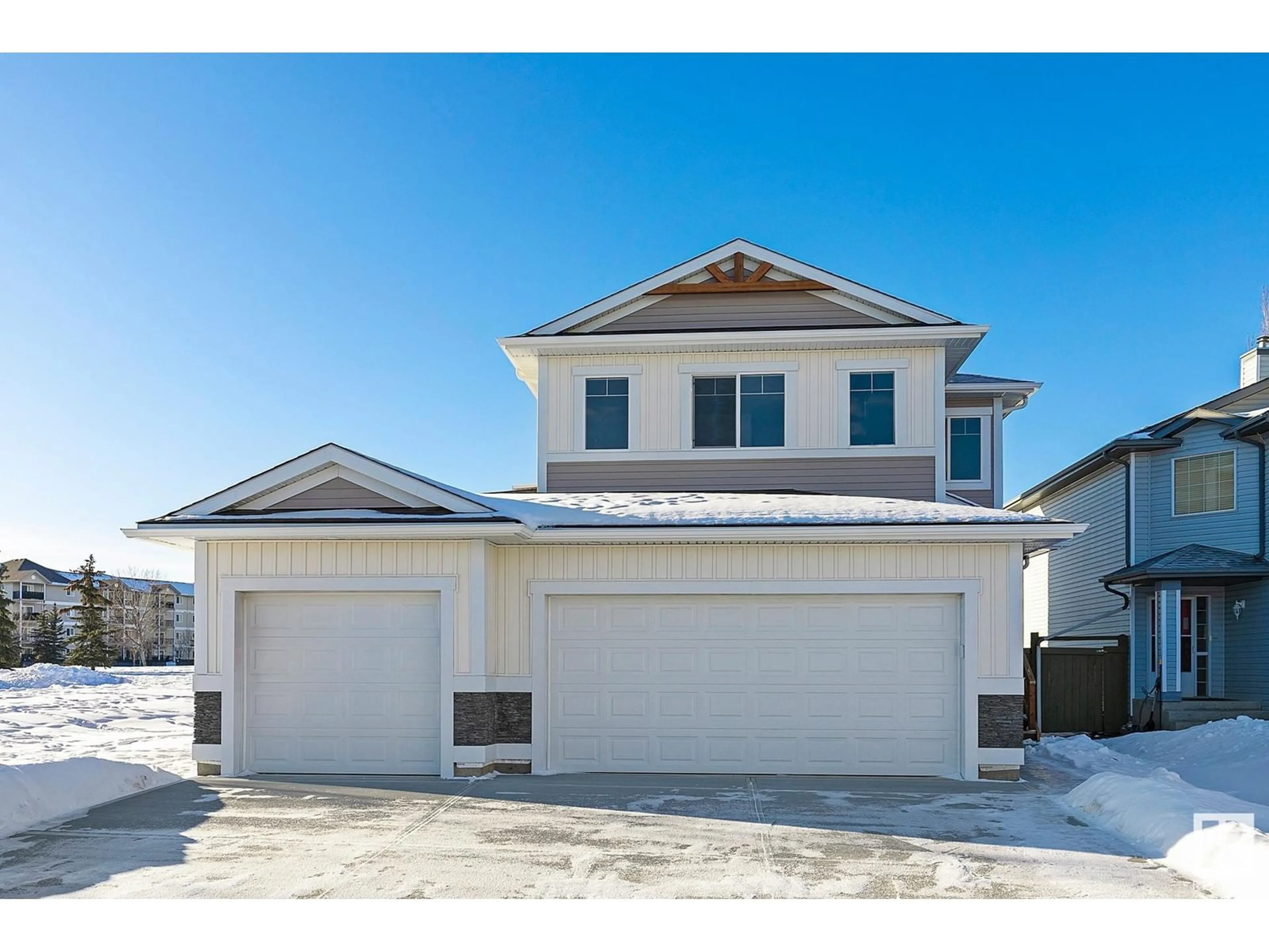 Home with vinyl exterior material, street for 11 Lawson BV, Spruce Grove Alberta T7X4P1