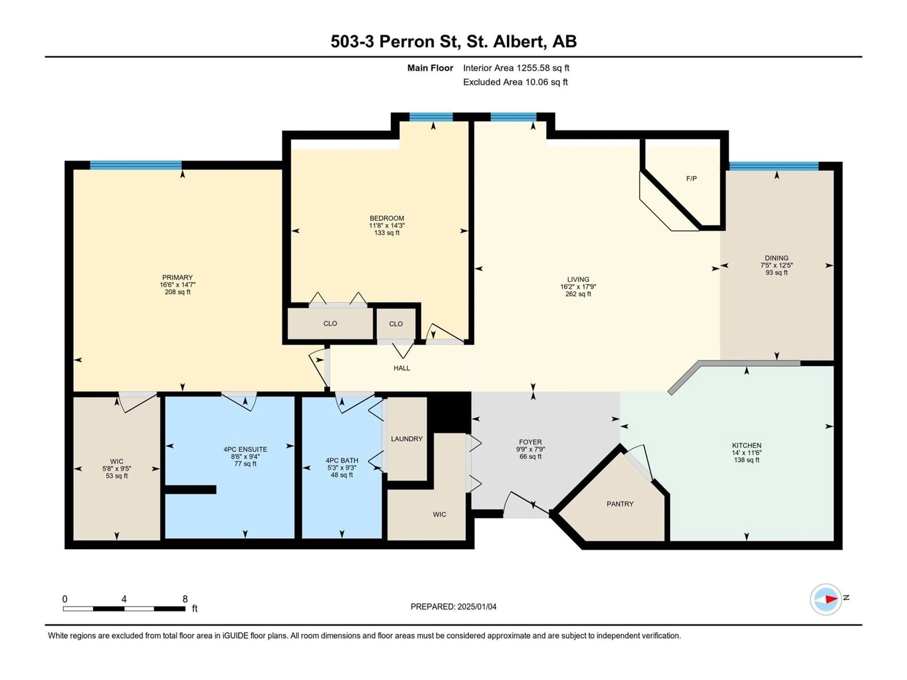 Floor plan for #503 3 PERRON ST, St. Albert Alberta T8N5Z5