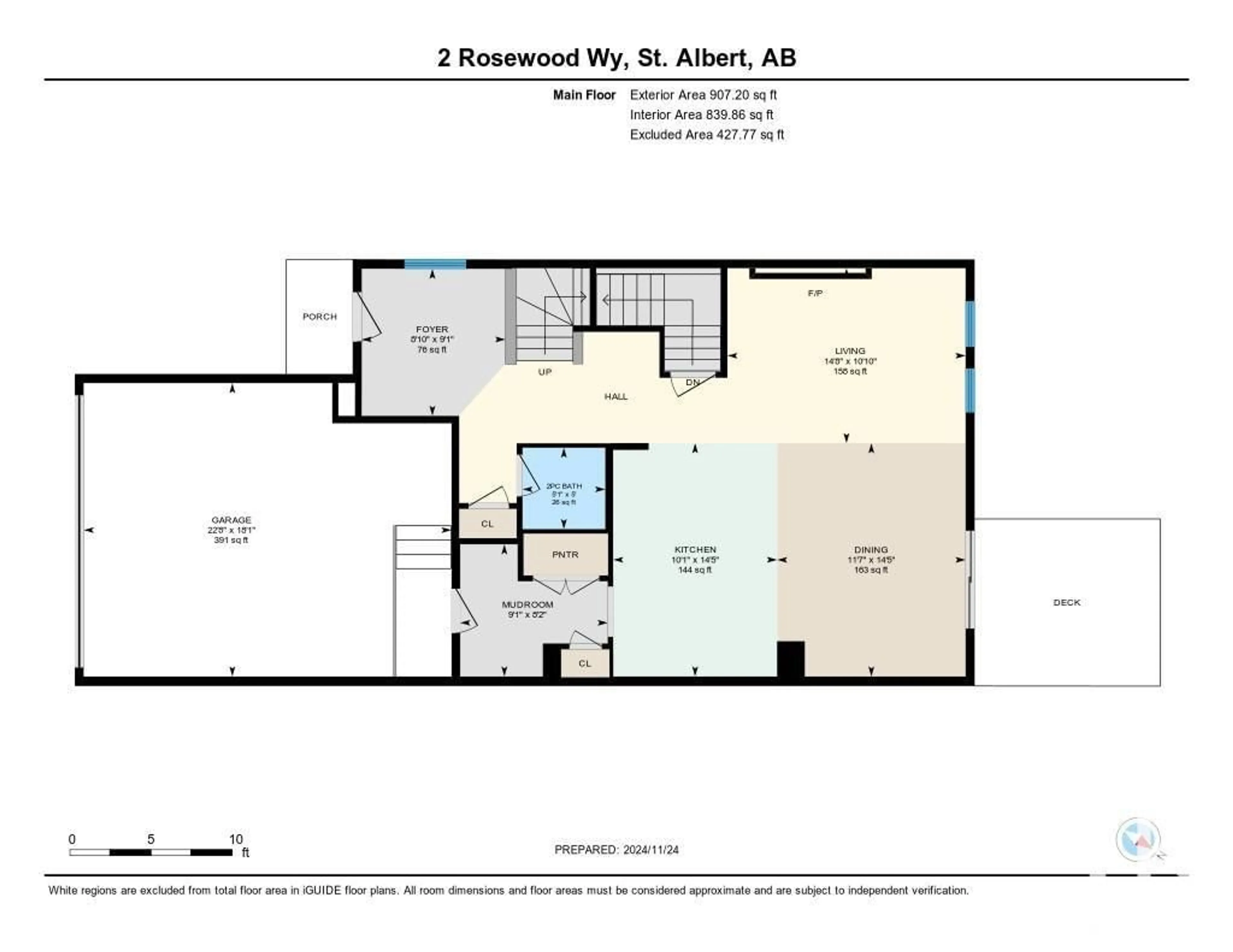 Floor plan for 2 ROSEWOOD WY, St. Albert Alberta T8N7Y8