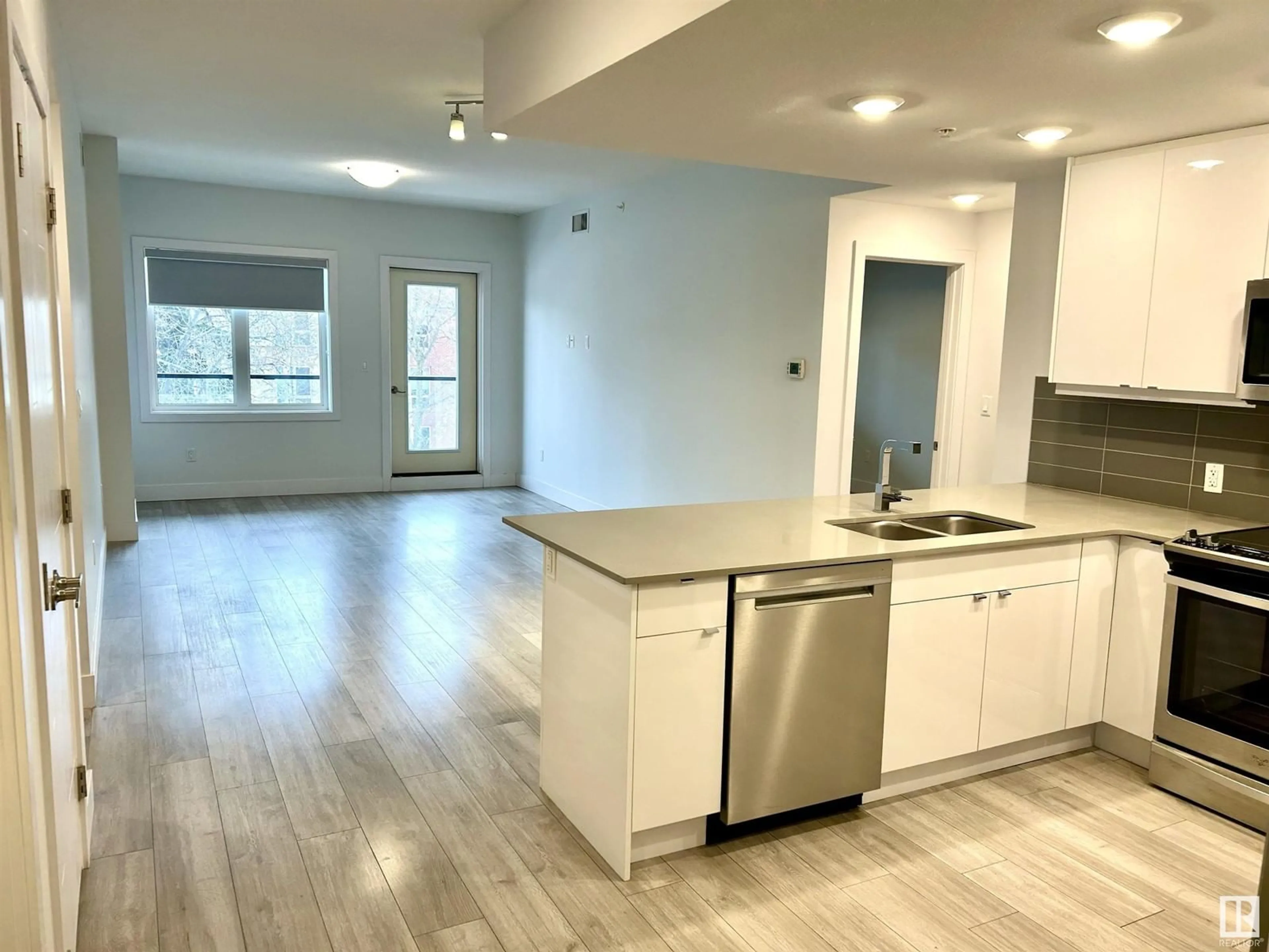 Open concept kitchen, unknown for #302 8510 90 ST NW, Edmonton Alberta T6C3L5