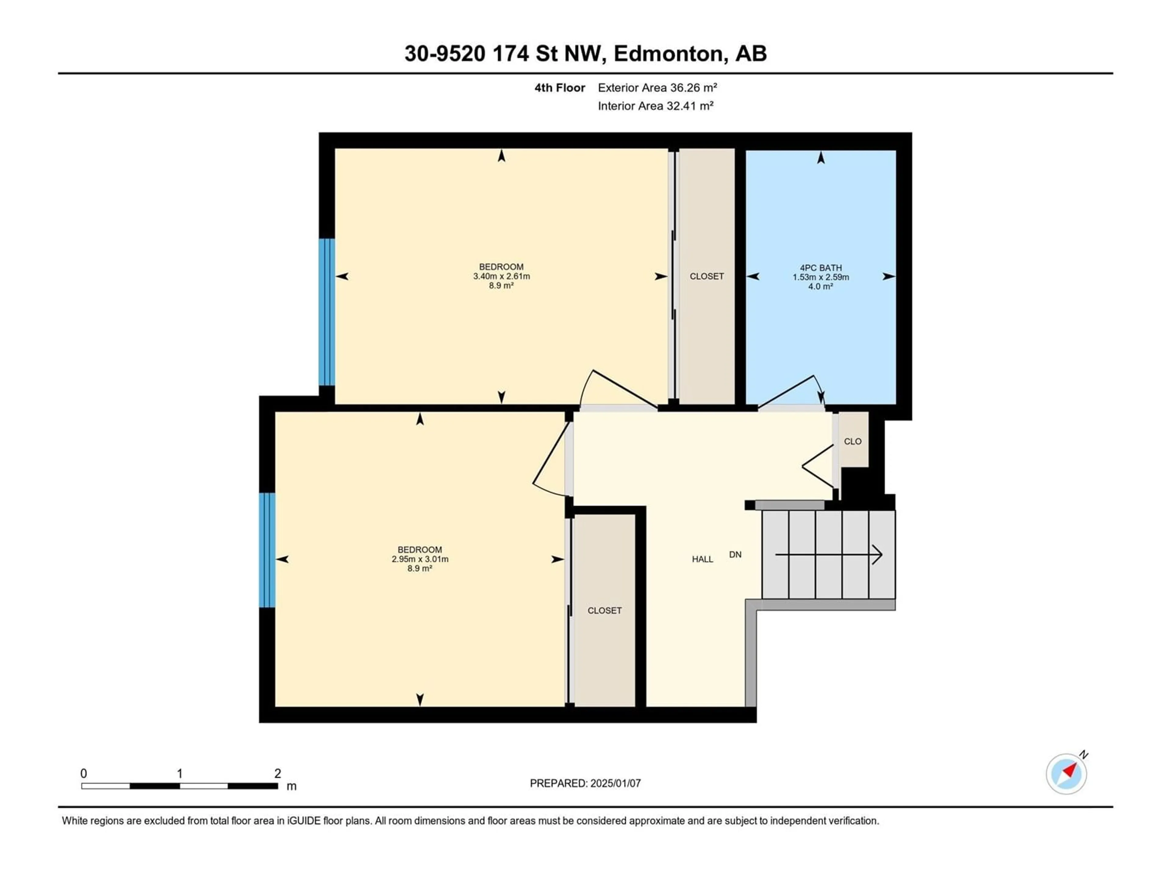 Floor plan for #30 9520 174 ST NW, Edmonton Alberta T5T5Z3