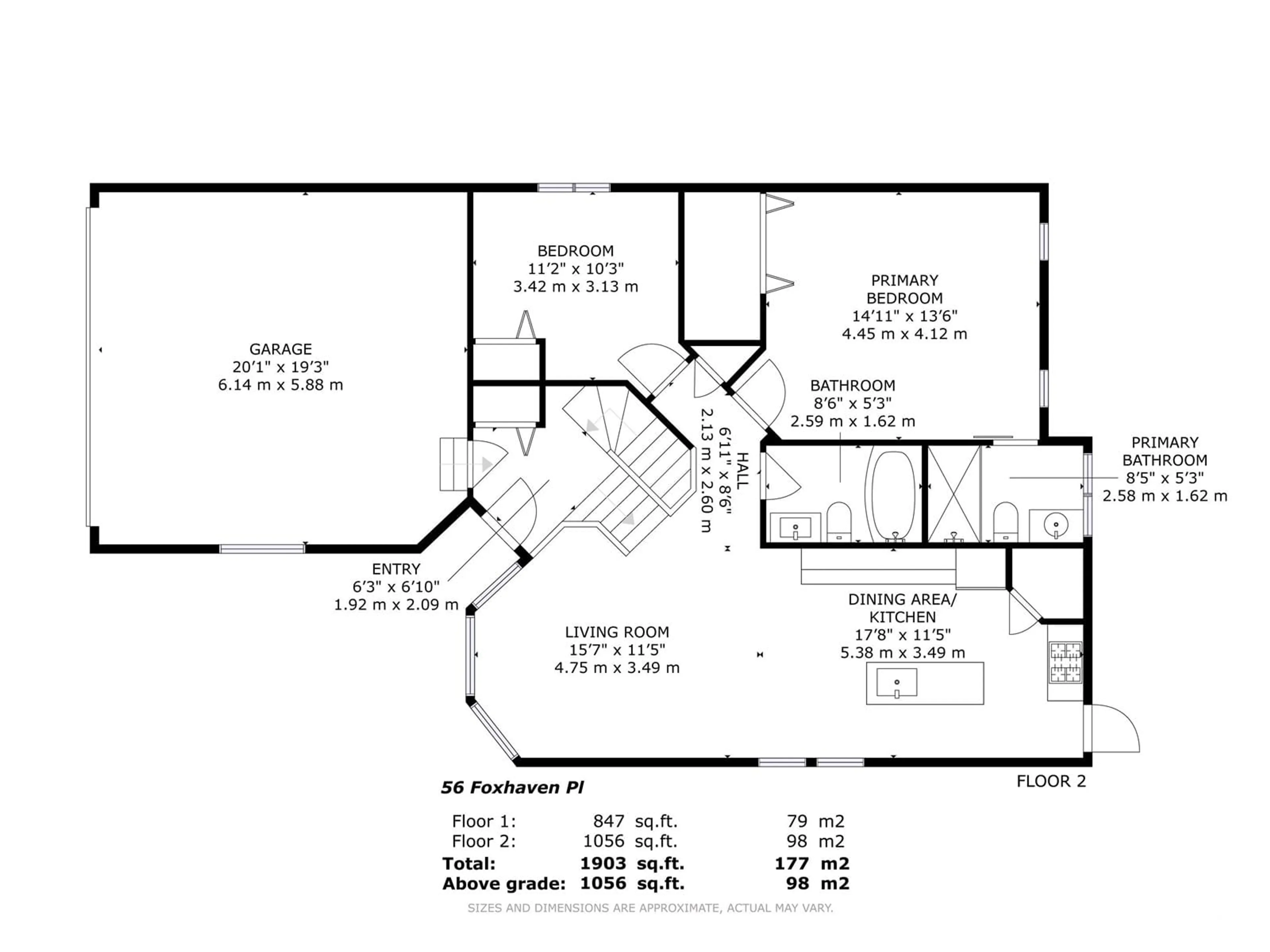 Floor plan for 56 FOXHAVEN PL, Sherwood Park Alberta T8A5Y4