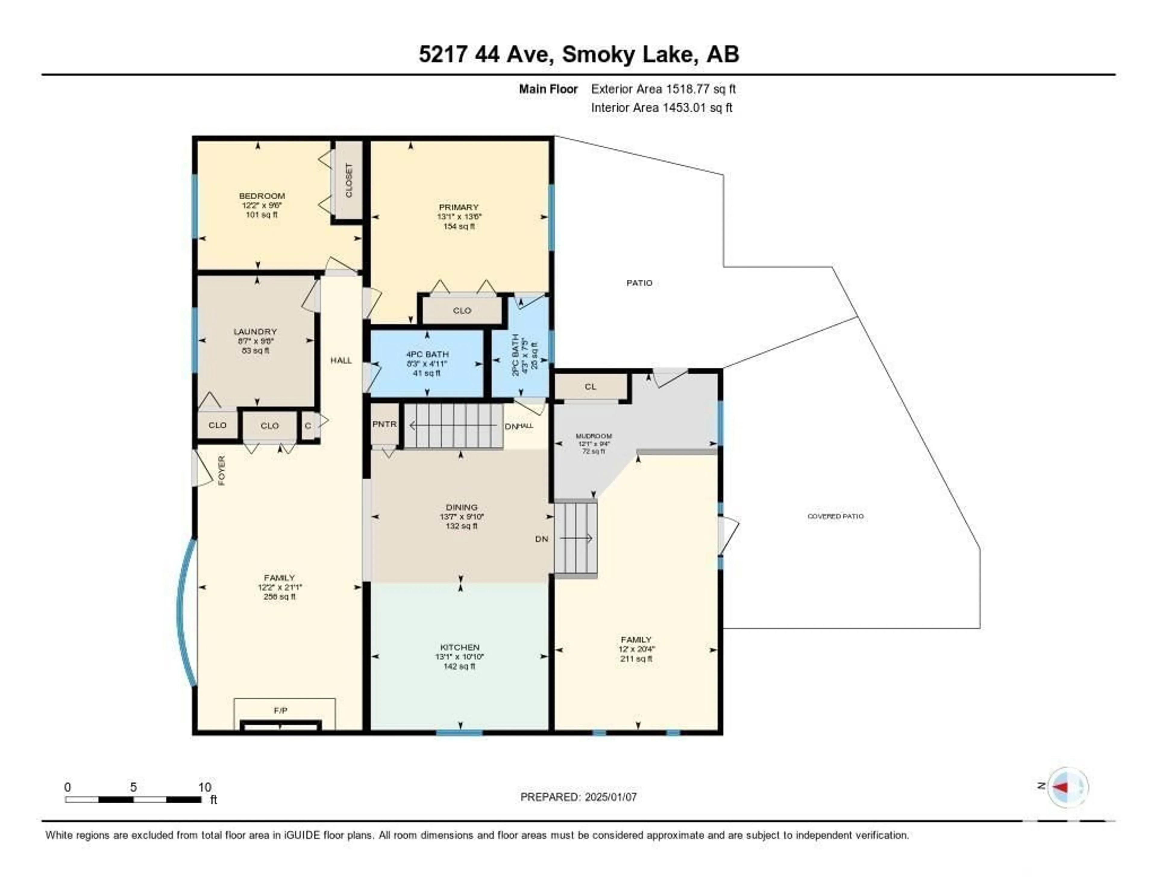 Floor plan for 5217 44 AV, Smoky Lake Town Alberta T0A3C0