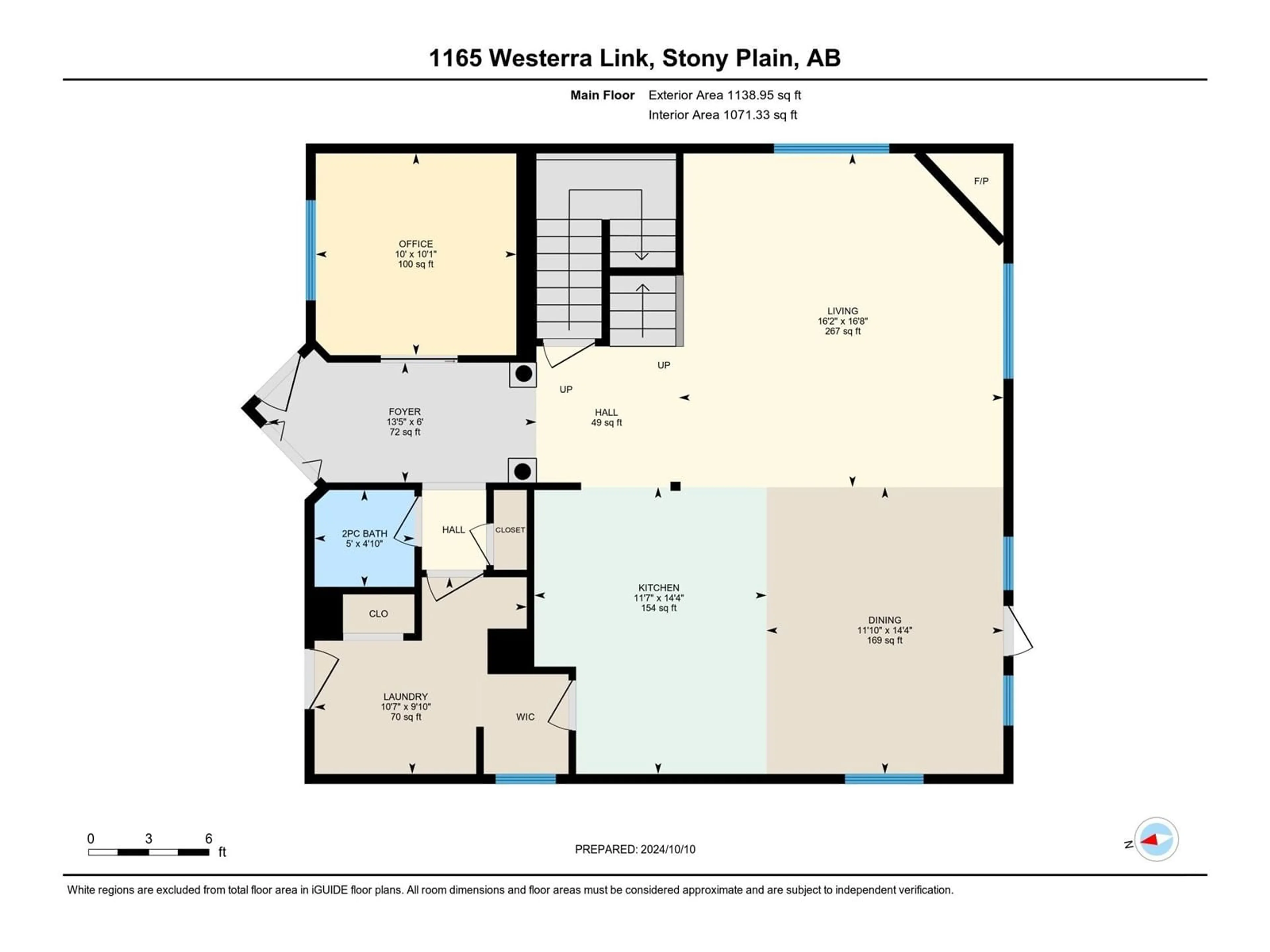 Floor plan for 1165 WESTERRA LI, Stony Plain Alberta T7Z2Z4