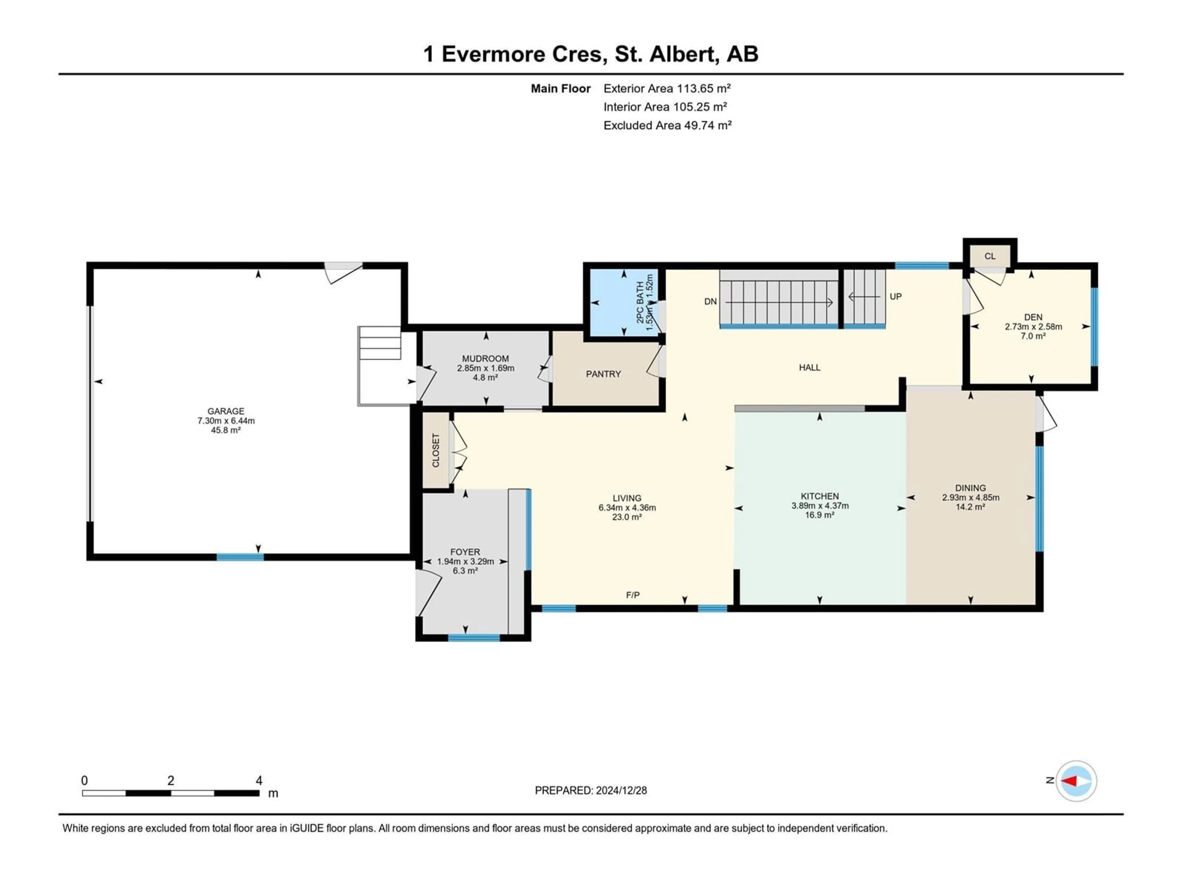 Floor plan for 1 EVERMORE CR, St. Albert Alberta T8N4J6