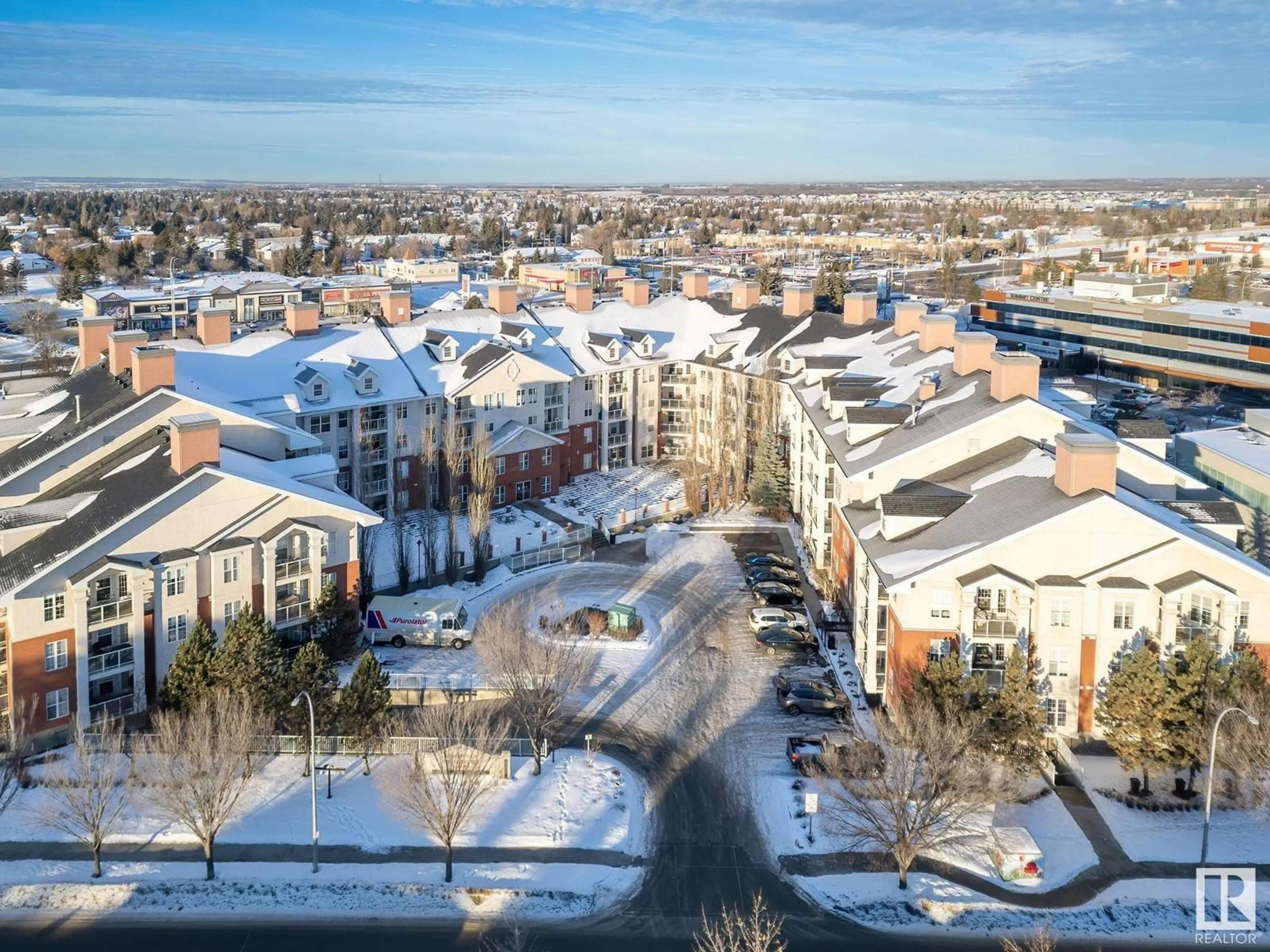 A pic from outside/outdoor area/front of a property/back of a property/a pic from drone, city buildings view from balcony for #127 45 Inglewood DR, St. Albert Alberta T8N0B6