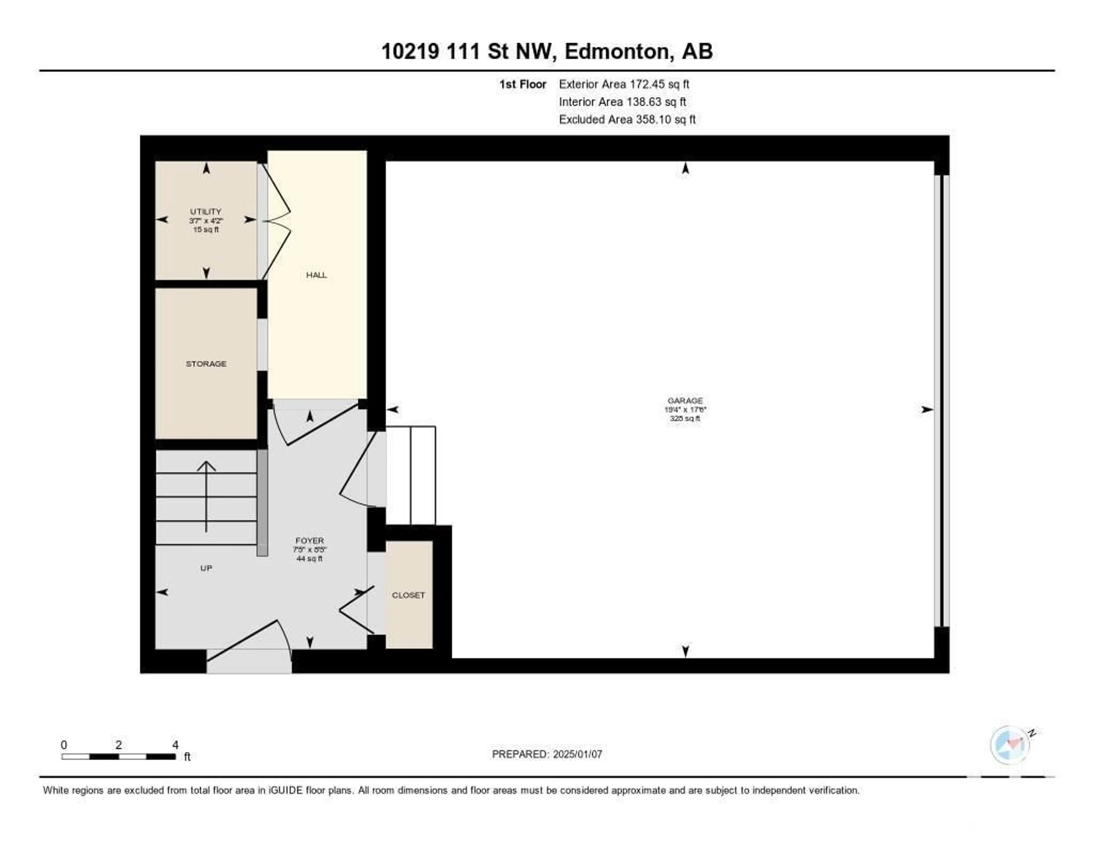 Floor plan for 10219 111 ST NW, Edmonton Alberta T5K2V6