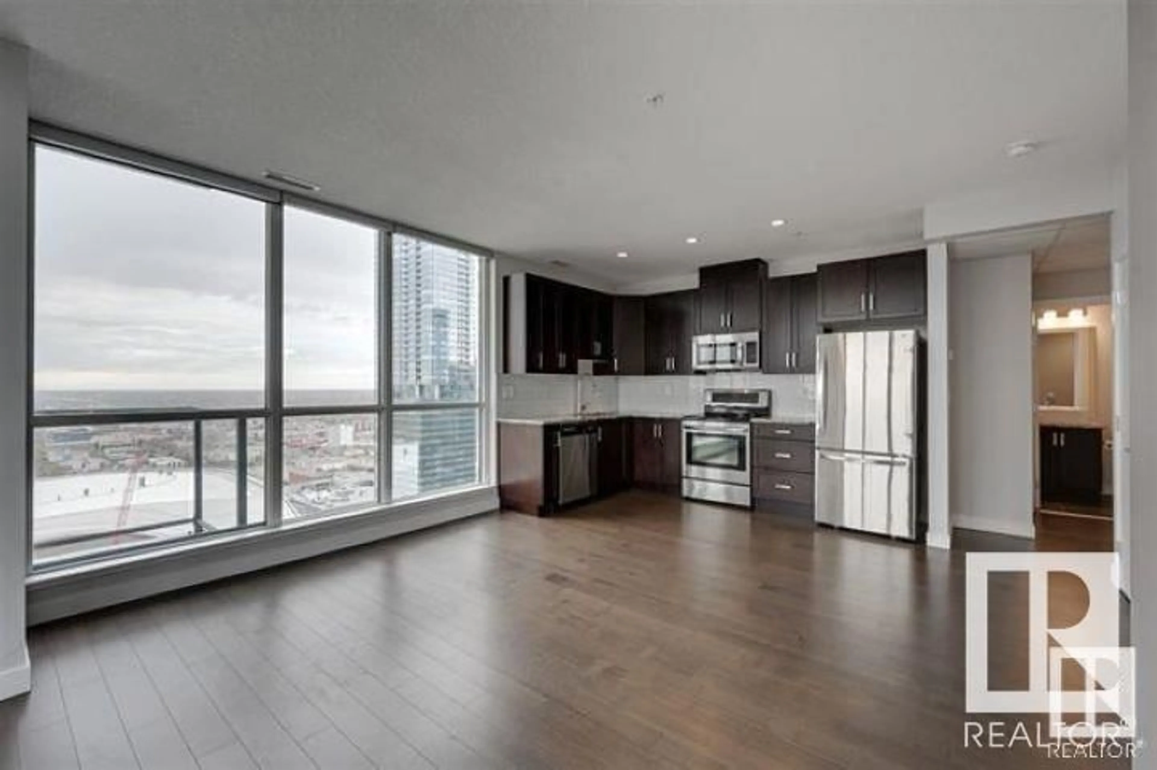 Open concept kitchen, unknown for #2705 10238 103 ST NW, Edmonton Alberta T5J0G6