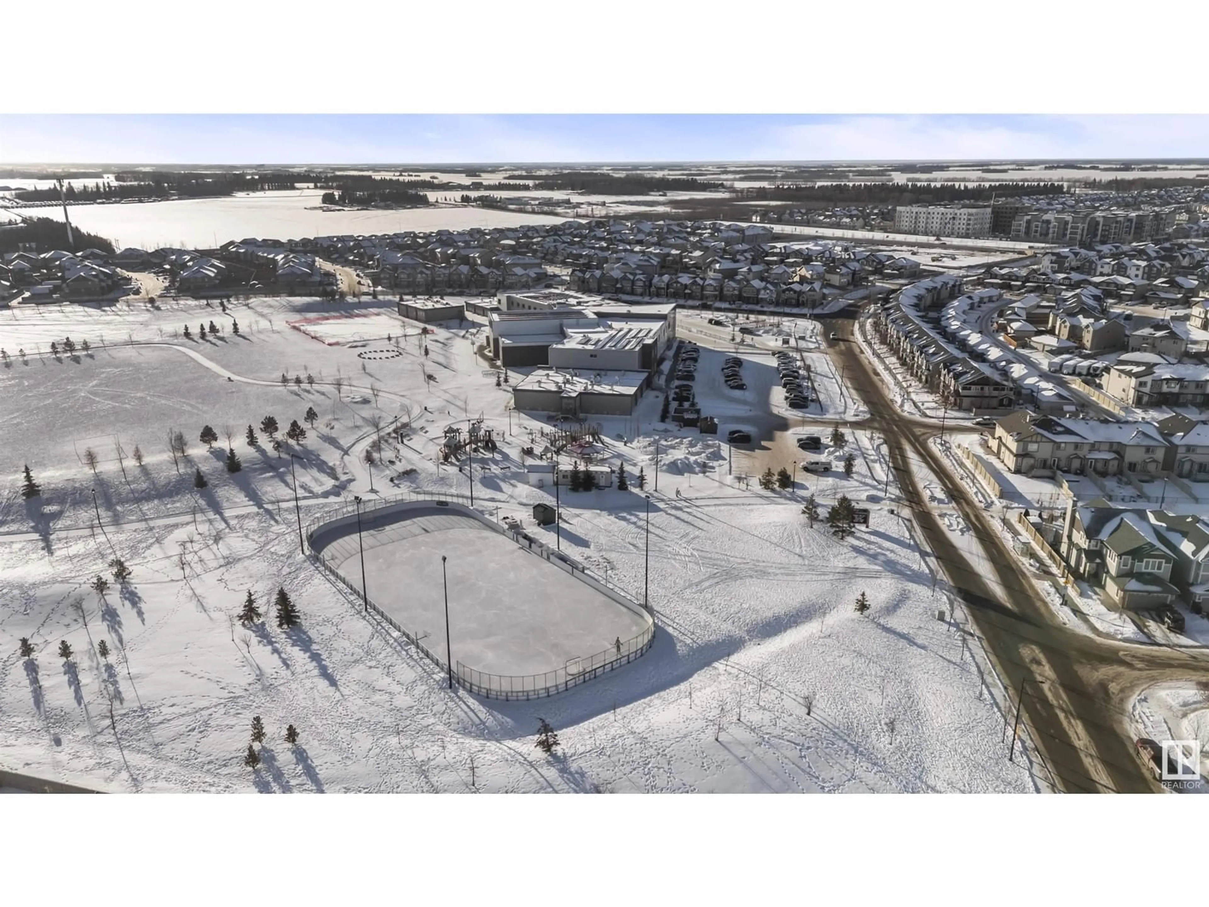 A pic from outside/outdoor area/front of a property/back of a property/a pic from drone, unknown for 4743 ALWOOD BEND BN SW, Edmonton Alberta T6W3A2