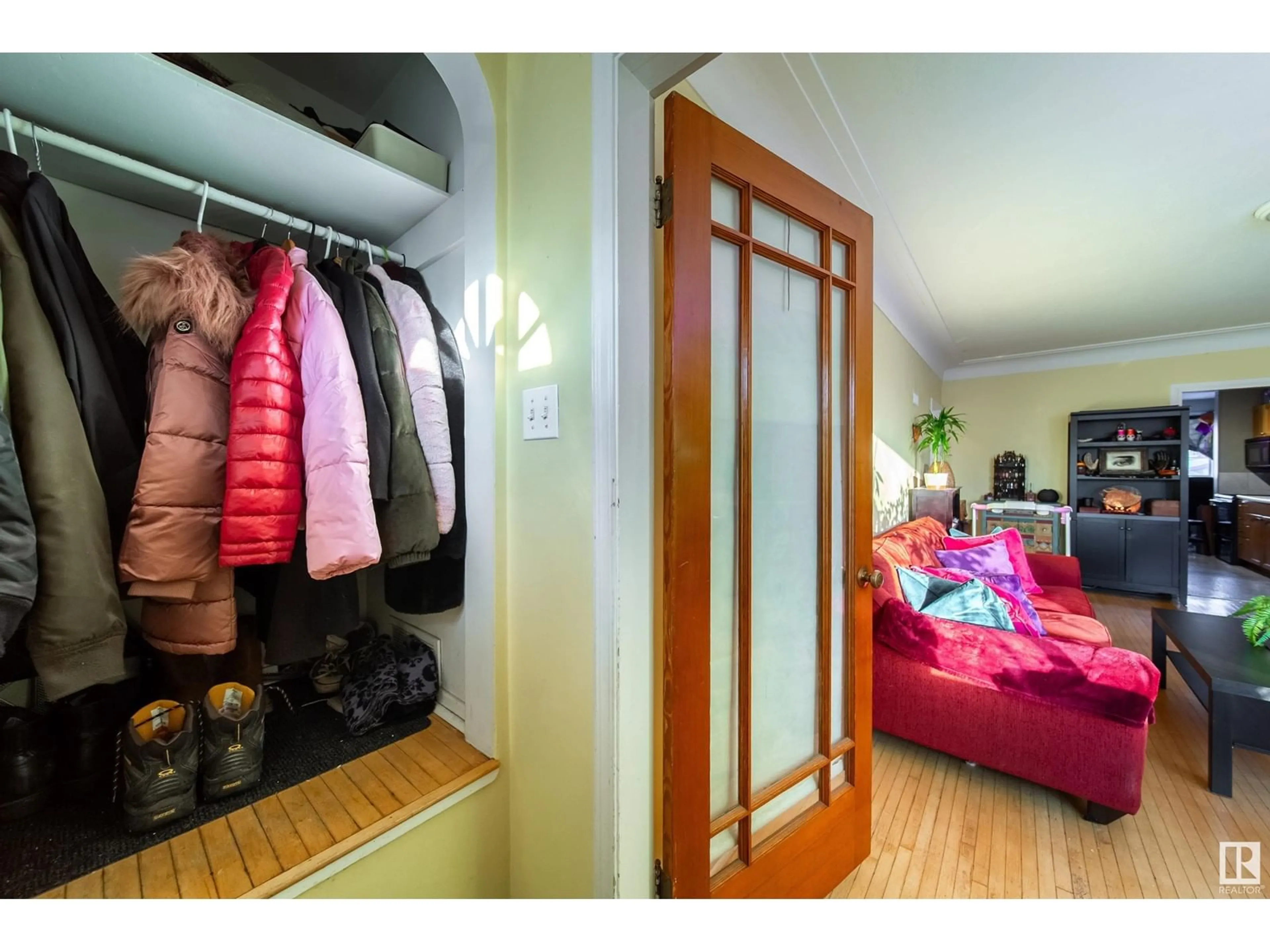 Storage room or clothes room or walk-in closet for 9848 87 Avenue NW, Edmonton Alberta T6E2N6