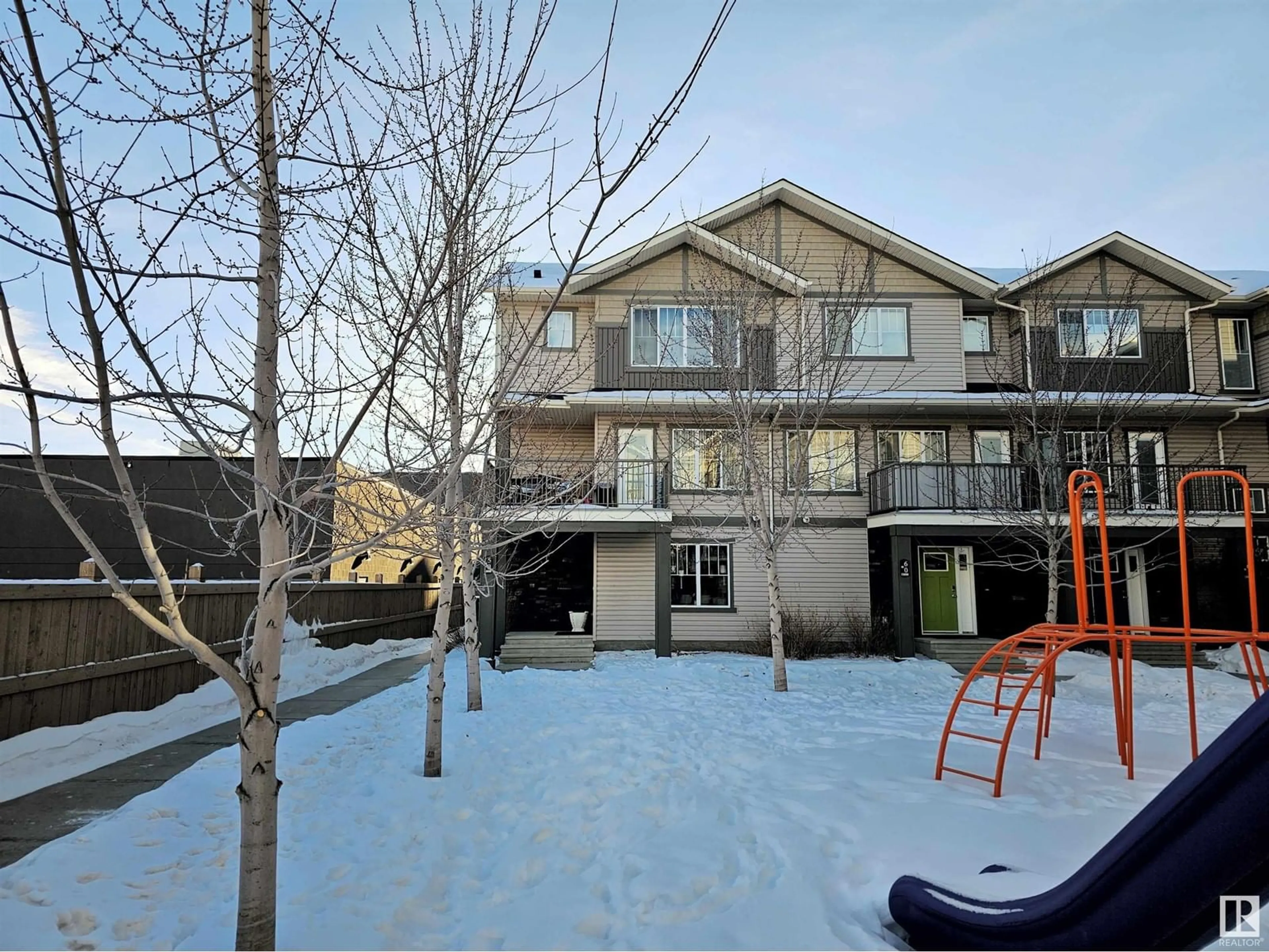 A pic from outside/outdoor area/front of a property/back of a property/a pic from drone, unknown for #59 12815 CUMBERLAND RD NW, Edmonton Alberta T6V0M2