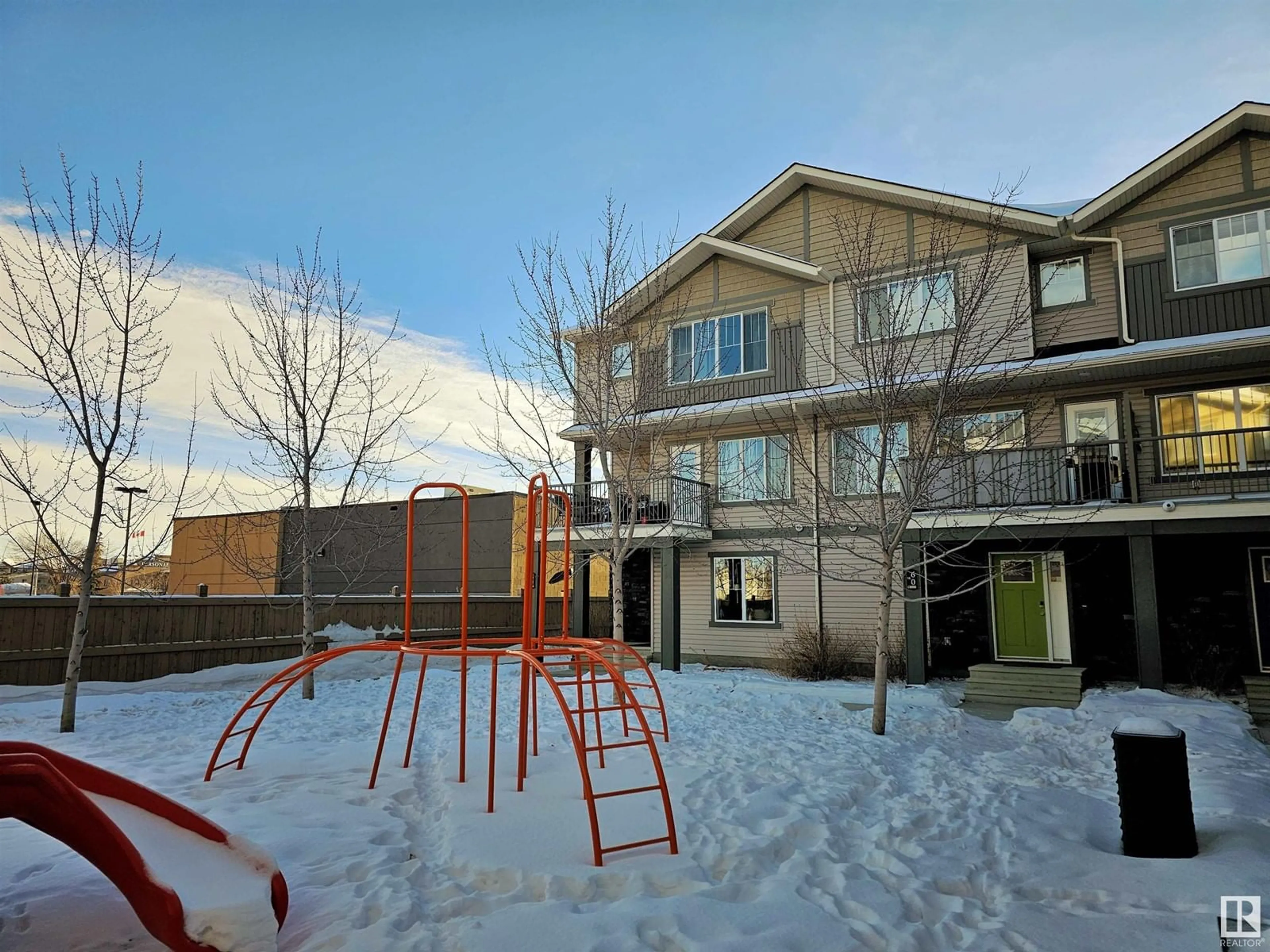 Patio, mountain view for #59 12815 CUMBERLAND RD NW, Edmonton Alberta T6V0M2