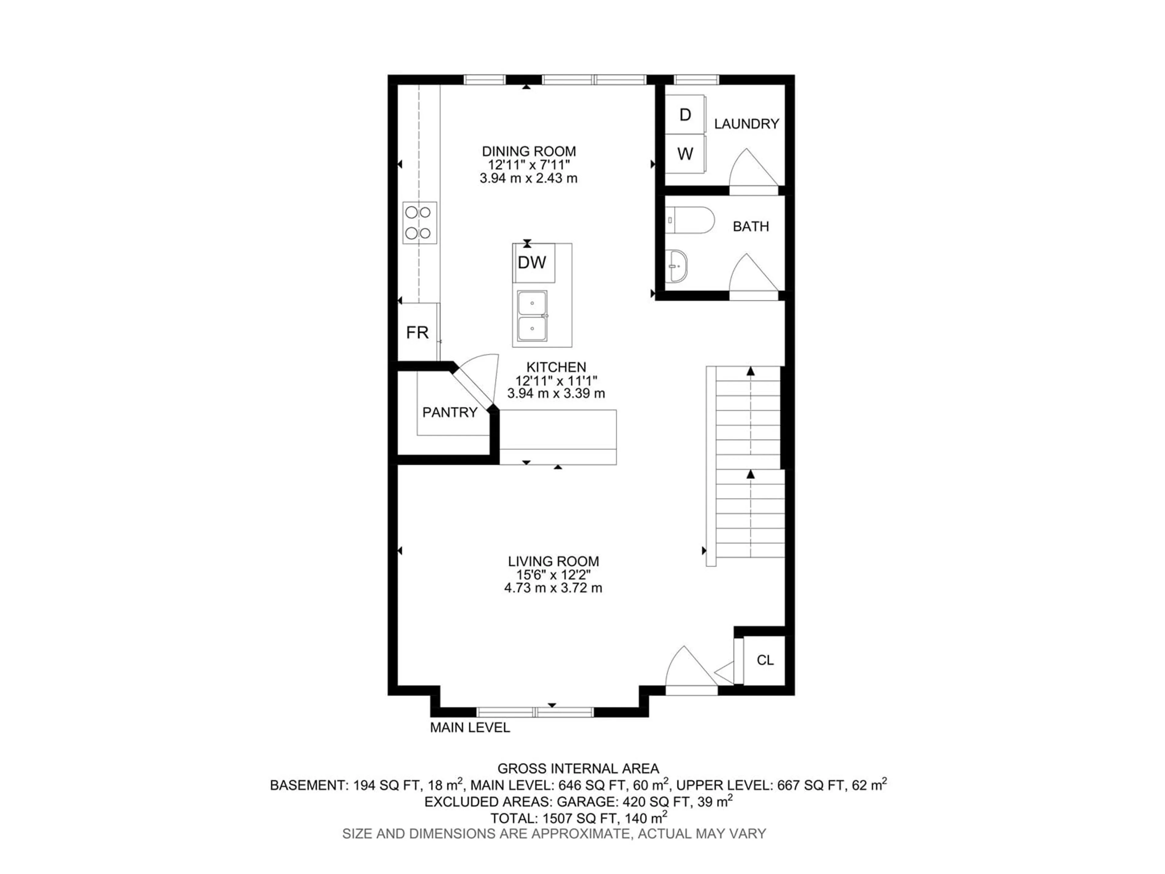 Floor plan for #73 655 TAMARACK RD NW, Edmonton Alberta T6T0N4