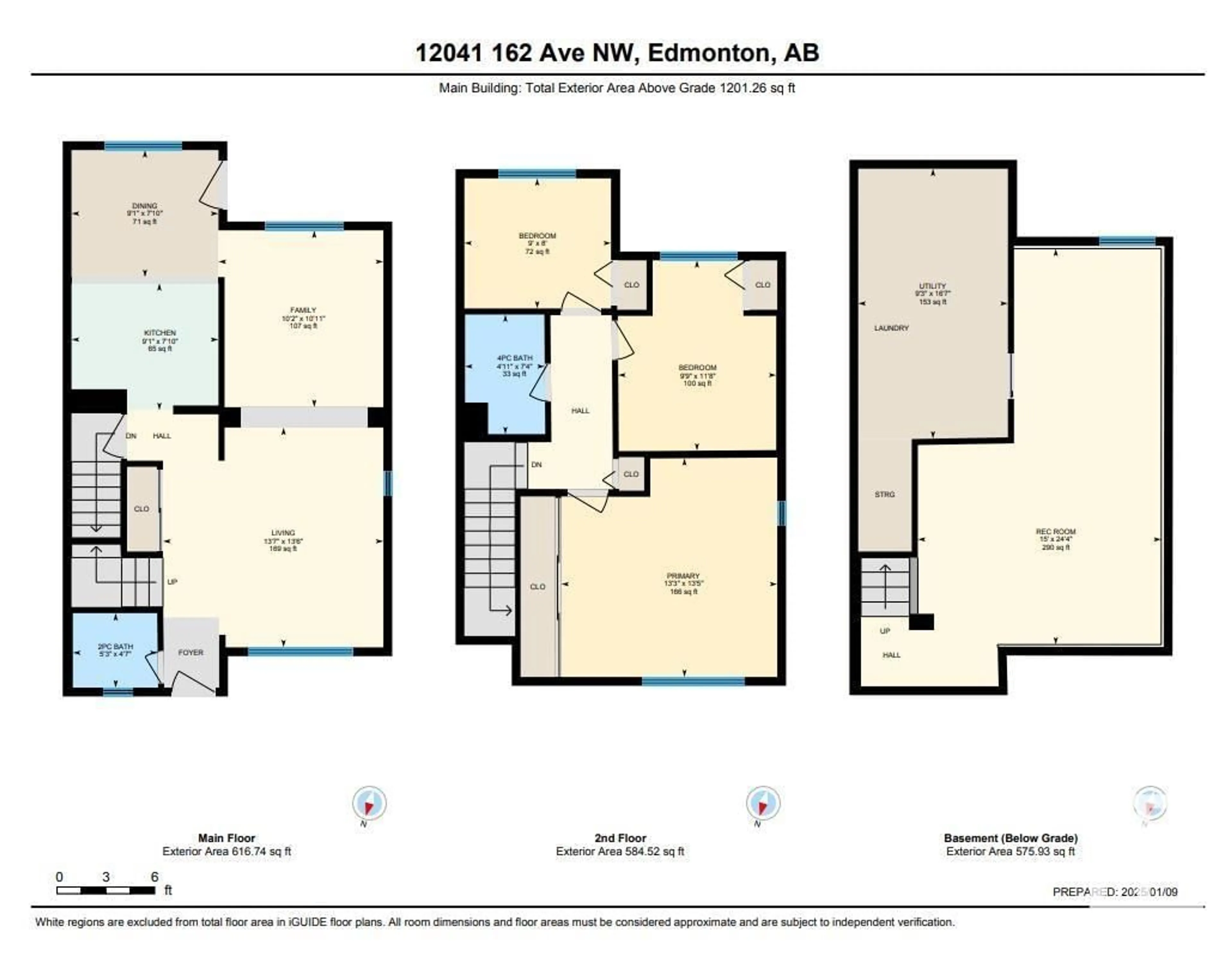 Floor plan for 12041 162 AV NW, Edmonton Alberta T5X3R1