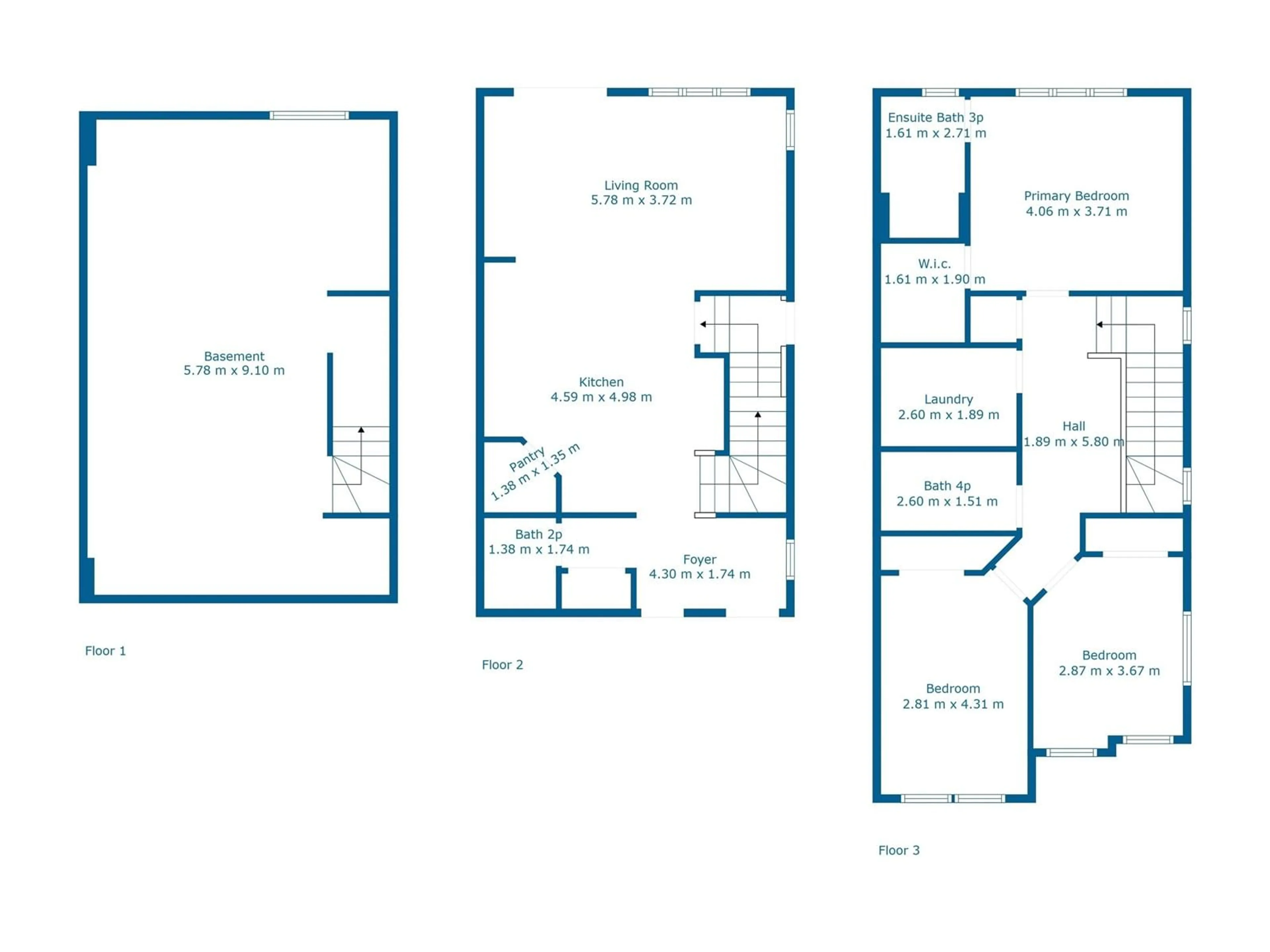 Floor plan for 304 28 ST SW, Edmonton Alberta T6X3E8