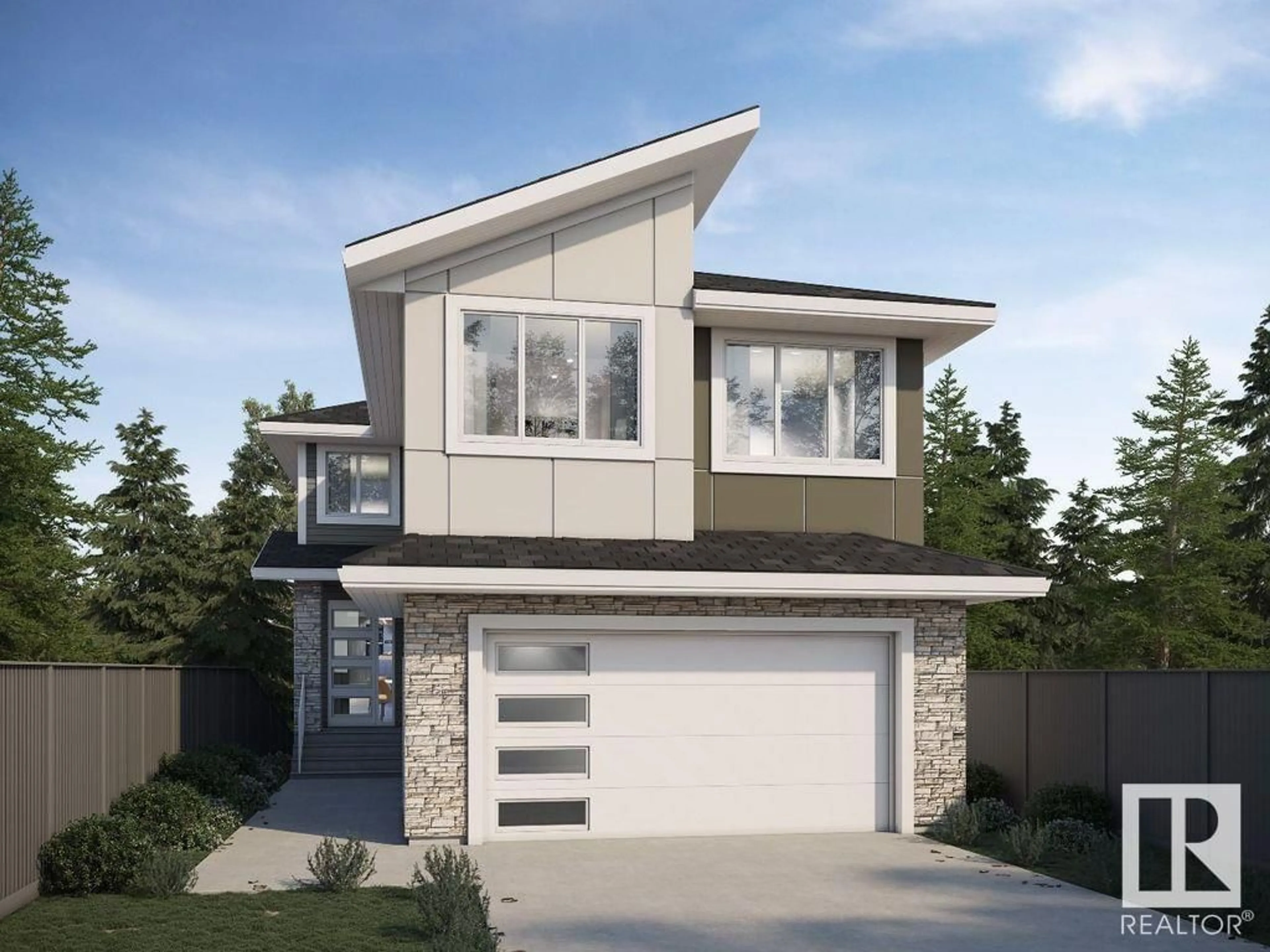 Home with vinyl exterior material, street for 3313 Chickadee Dr NW, Edmonton Alberta T5V1T7