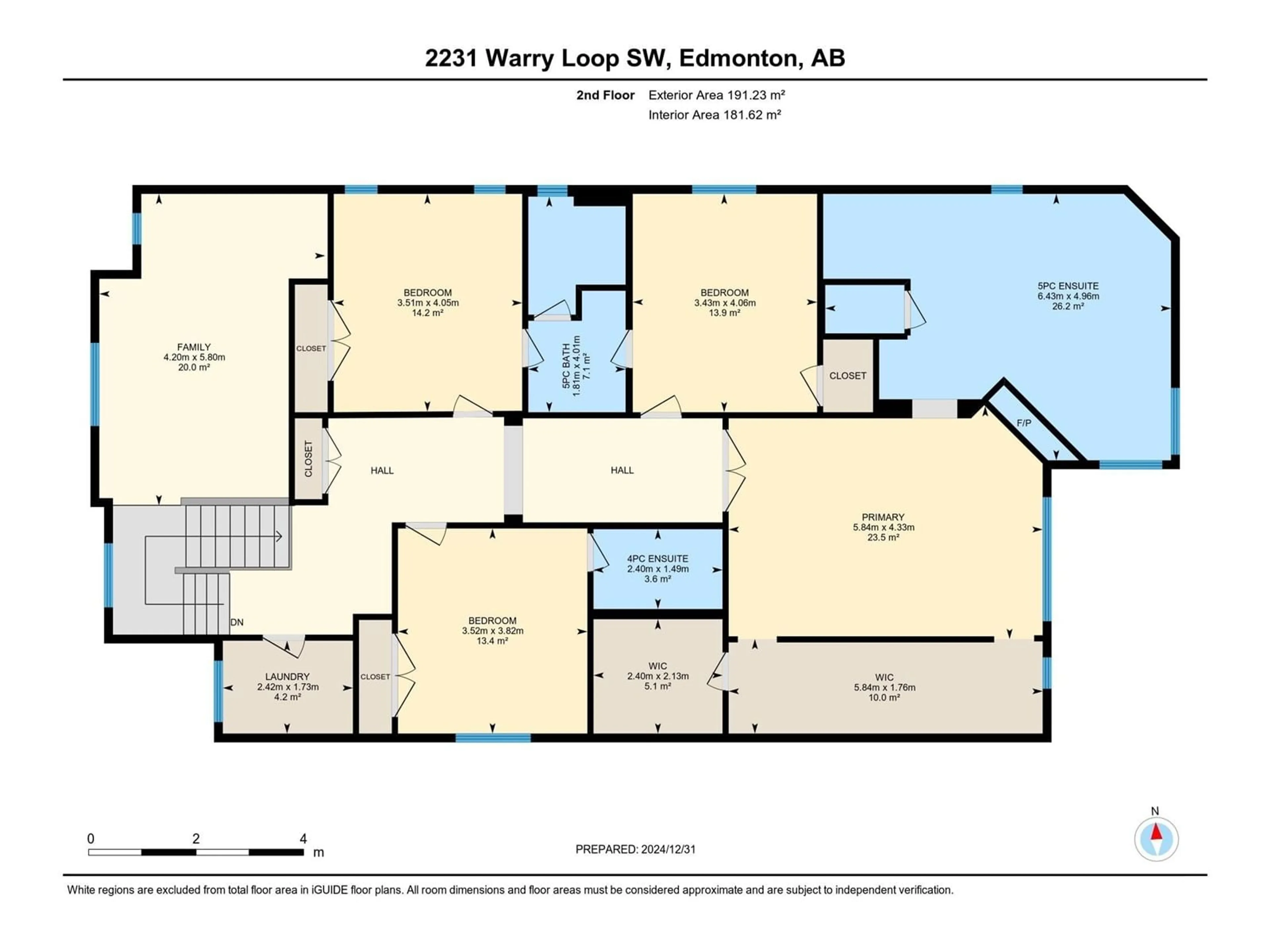 Floor plan for 2231 WARRY LO SW, Edmonton Alberta T6W0N7