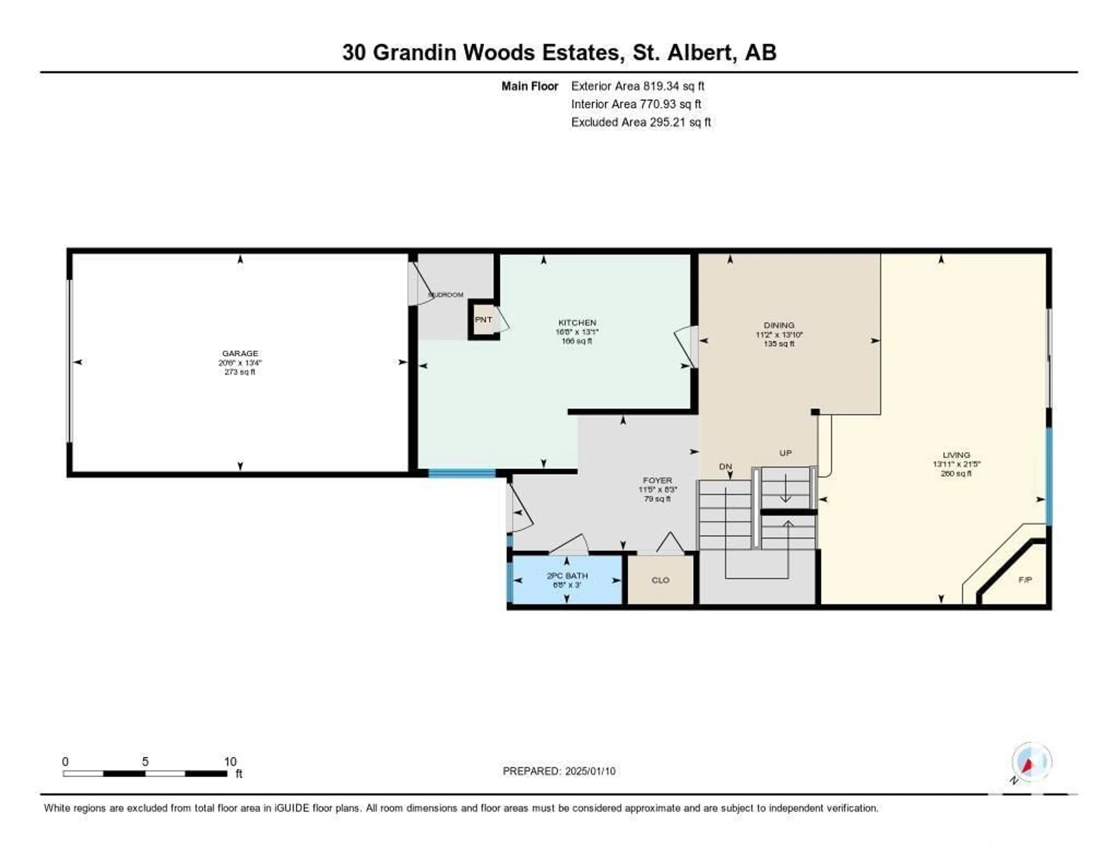 Floor plan for 30 GRANDIN WOODS ES, St. Albert Alberta T8N2H4