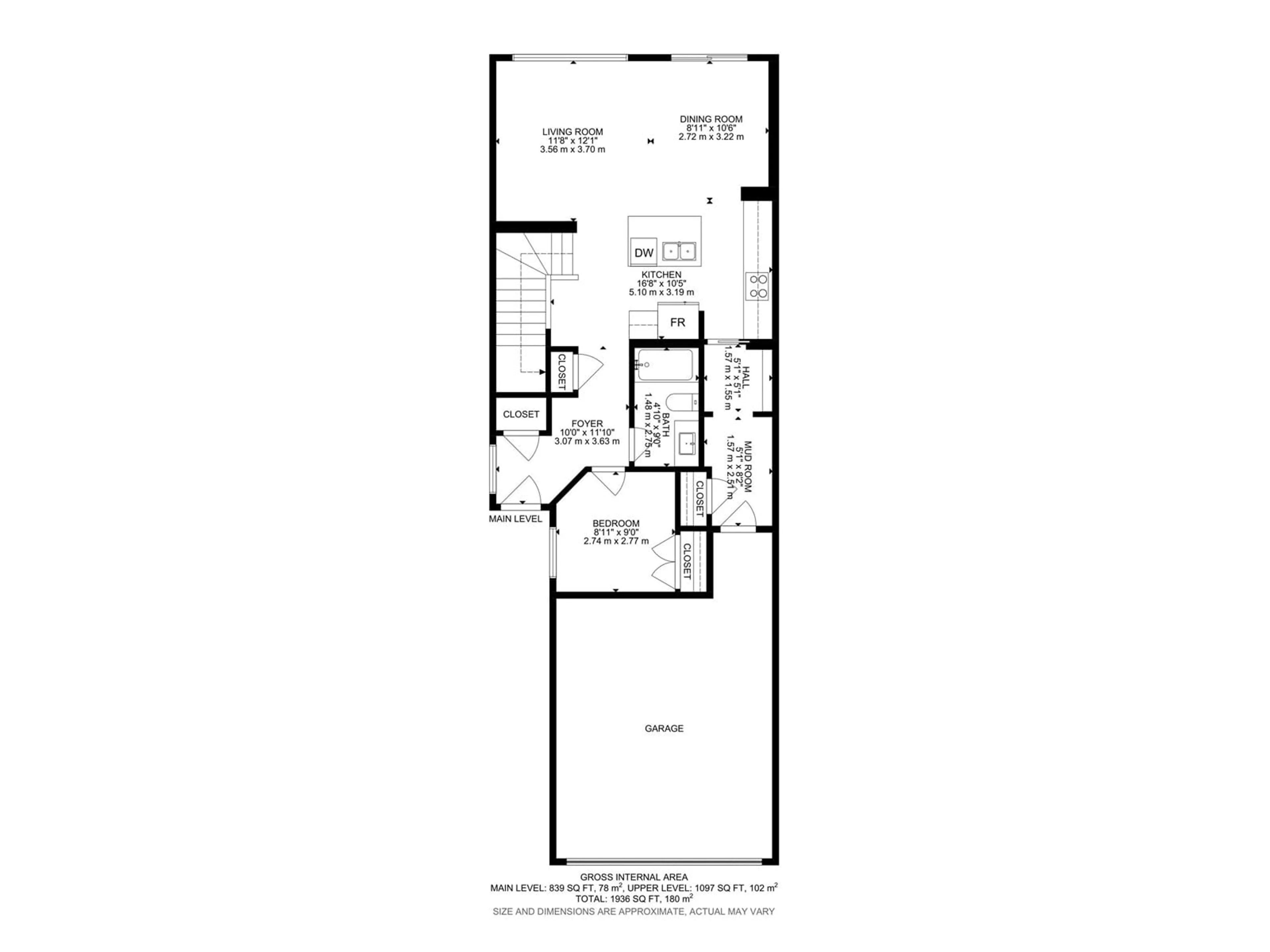 Floor plan for 4855 HAWTHORN BN SW, Edmonton Alberta T6X3A9