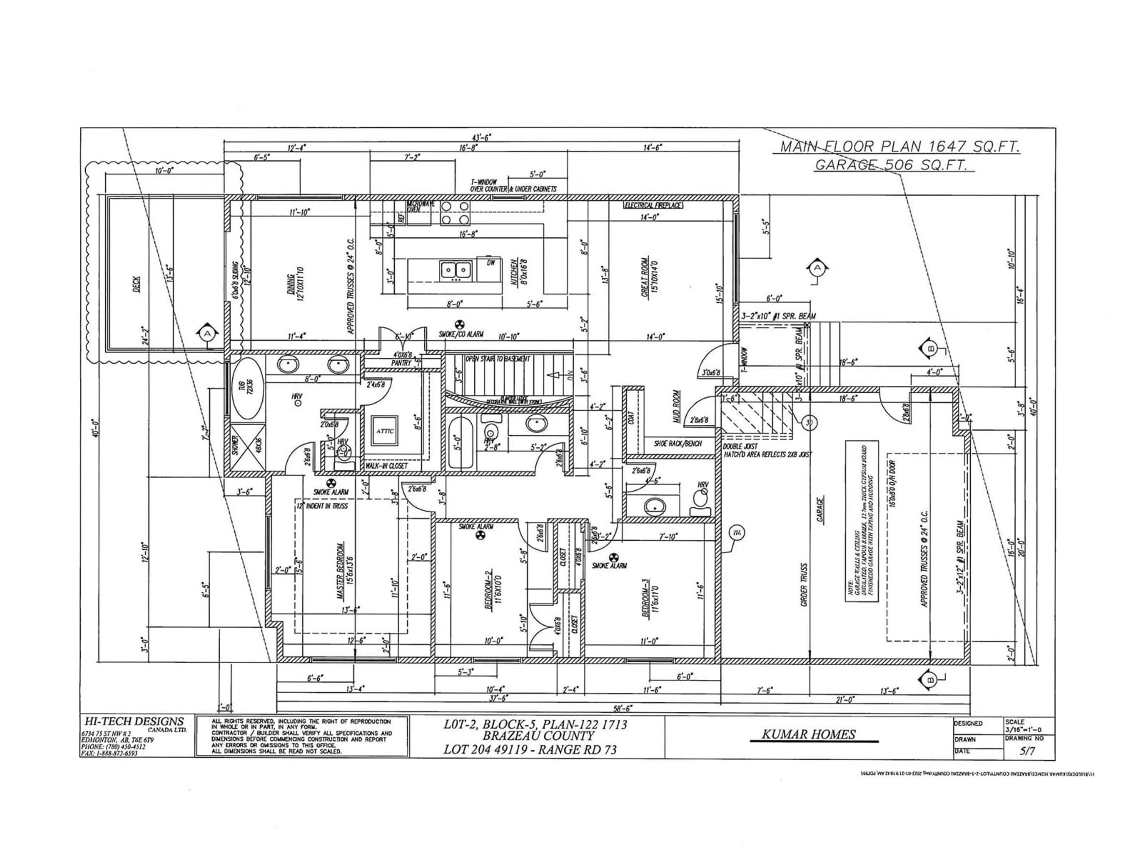 Floor plan for 204-49119 RR 73, Rural Brazeau County Alberta T7A0B9