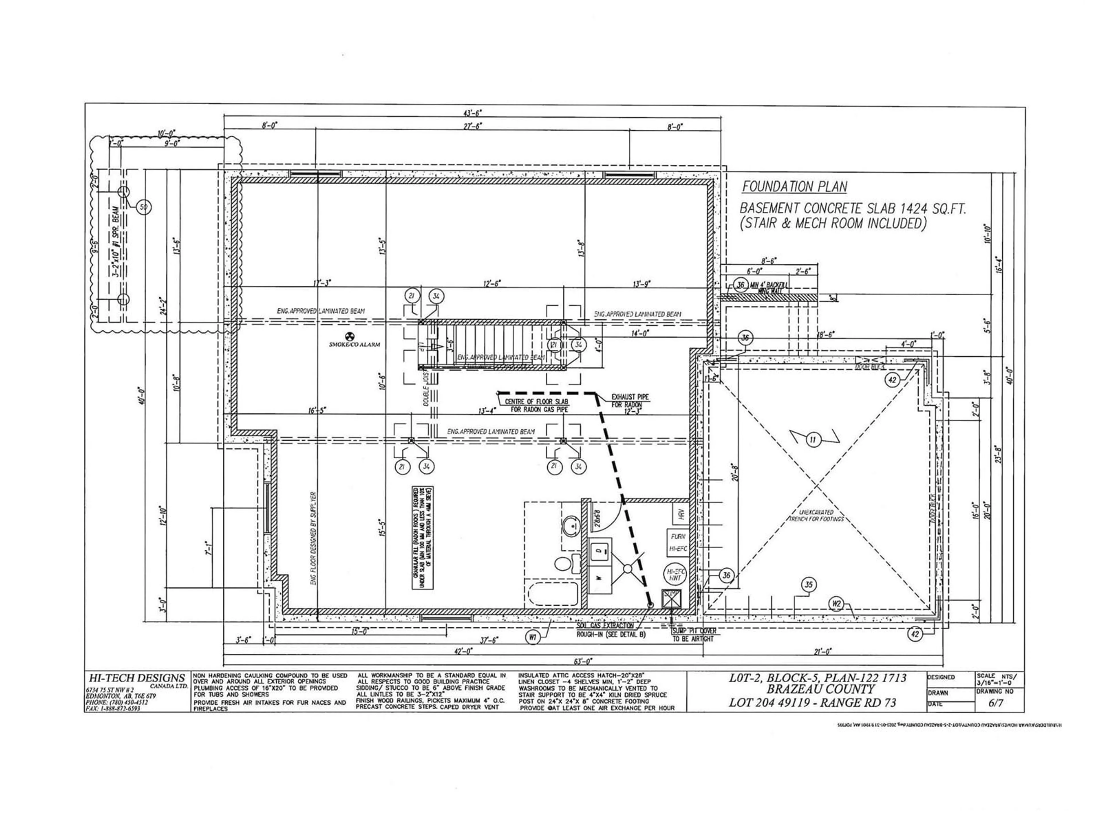 Floor plan for 204-49119 RR 73, Rural Brazeau County Alberta T7A0B9