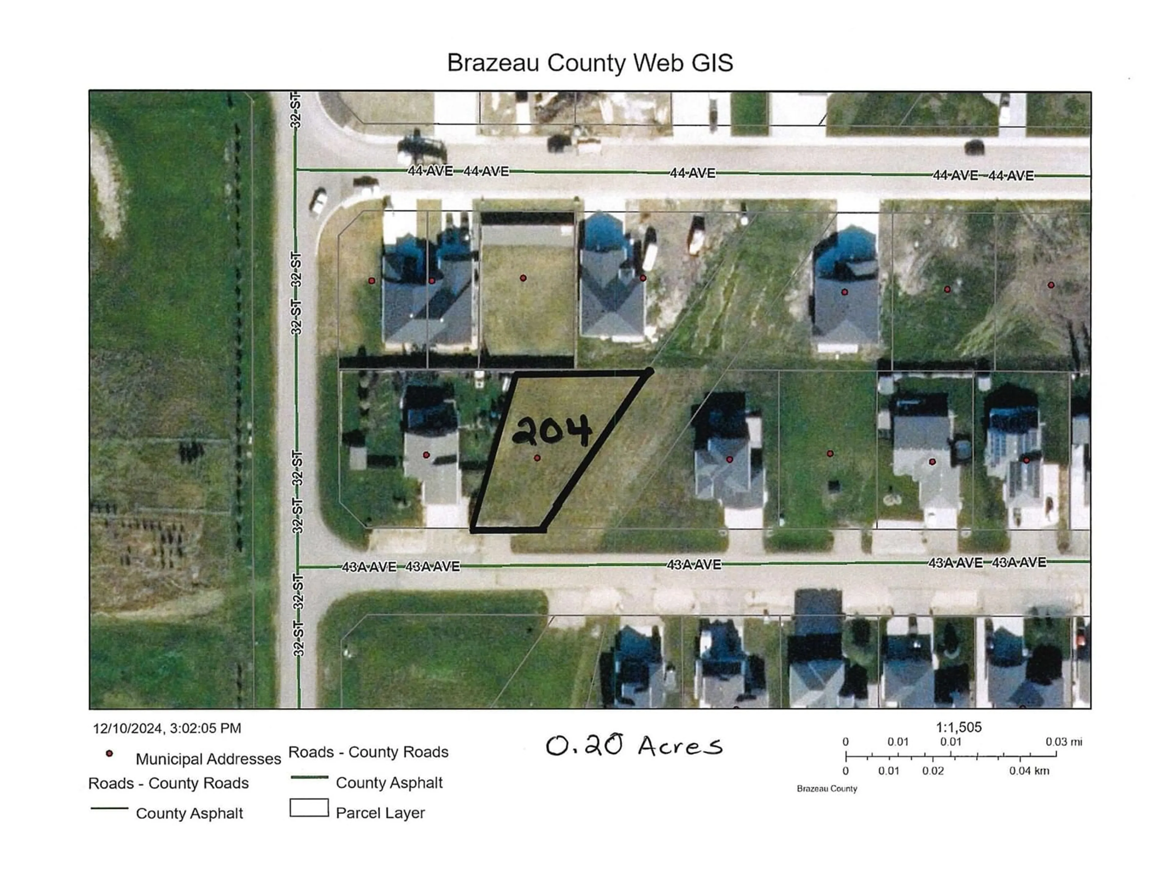 A pic from outside/outdoor area/front of a property/back of a property/a pic from drone, street for 204-49119 RR 73, Rural Brazeau County Alberta T7A0B9