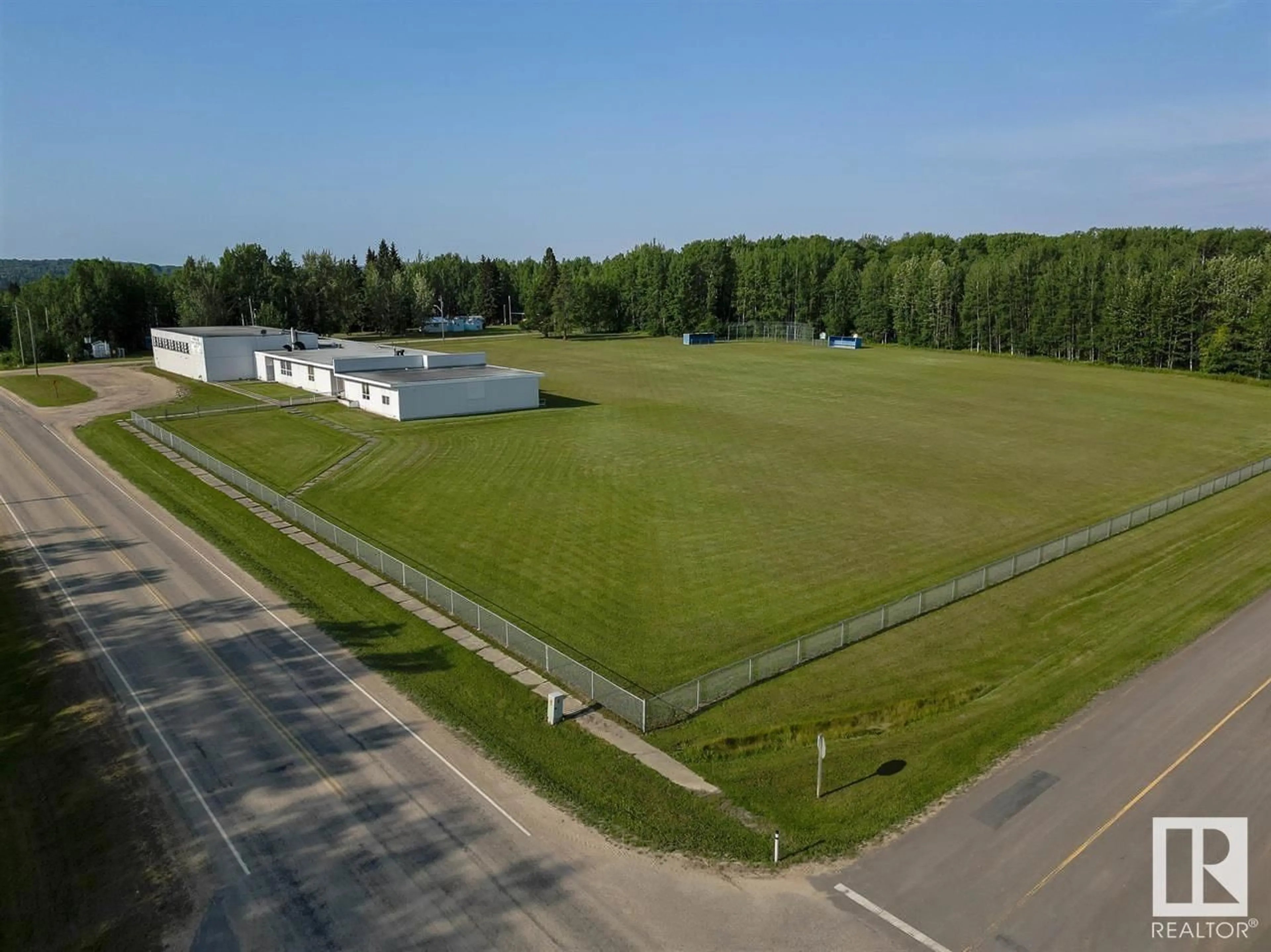 A pic from outside/outdoor area/front of a property/back of a property/a pic from drone, building for 5001 50 Avenue, Lodgepole Alberta T0E1K0