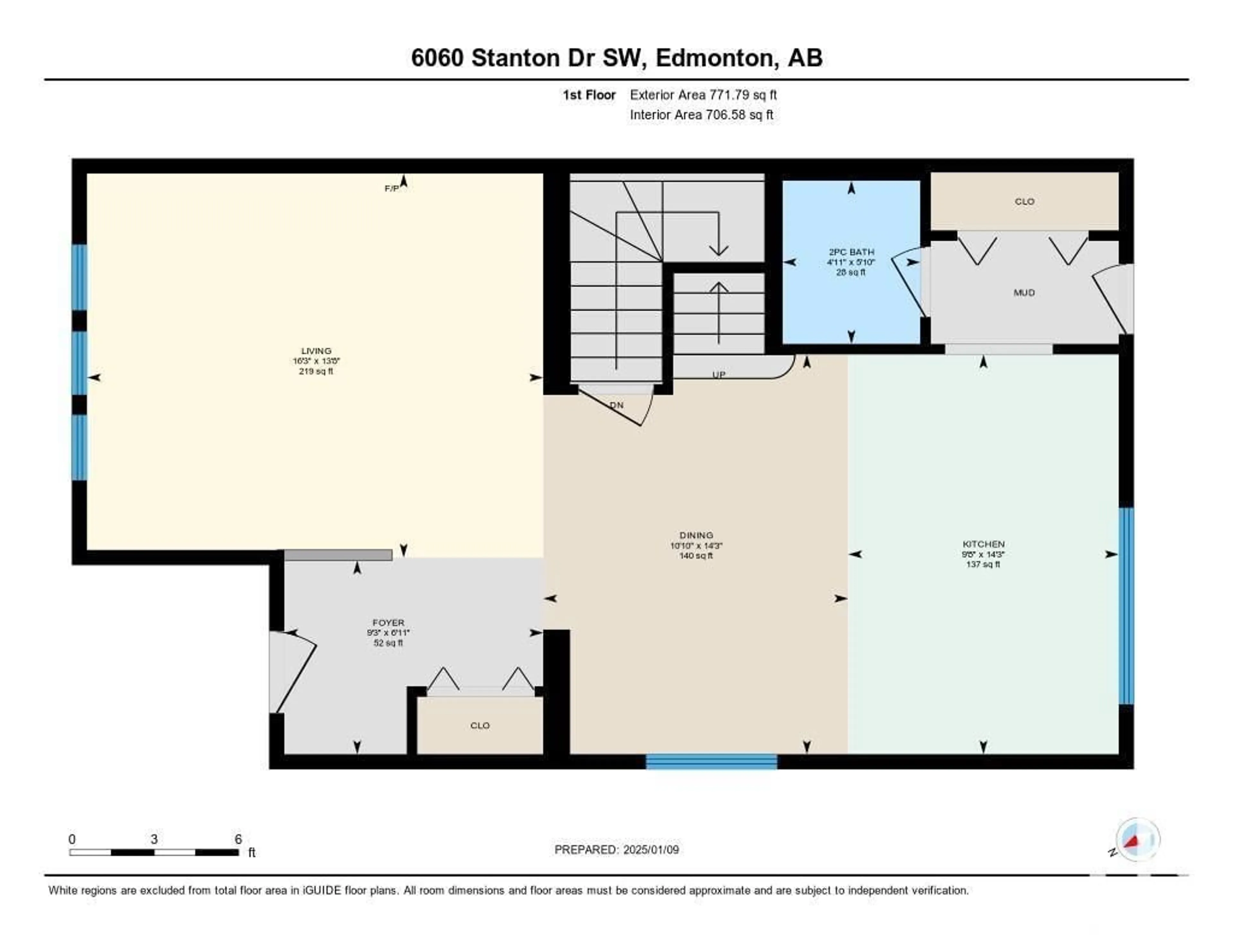 Floor plan for 6060 STANTON DR SW, Edmonton Alberta T6X0H2