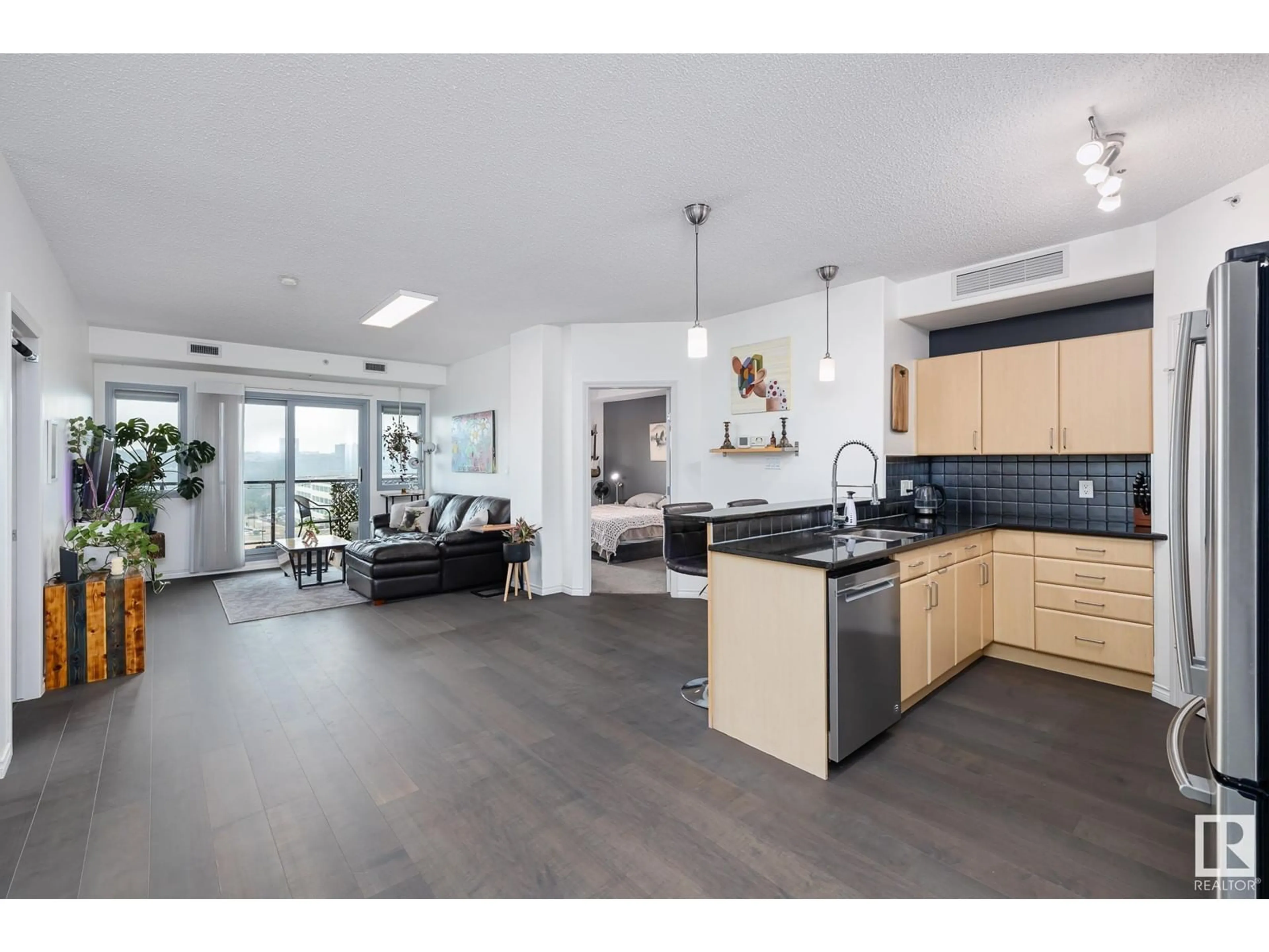 Open concept kitchen, unknown for #803 9707 106 ST NW, Edmonton Alberta T5K0B7