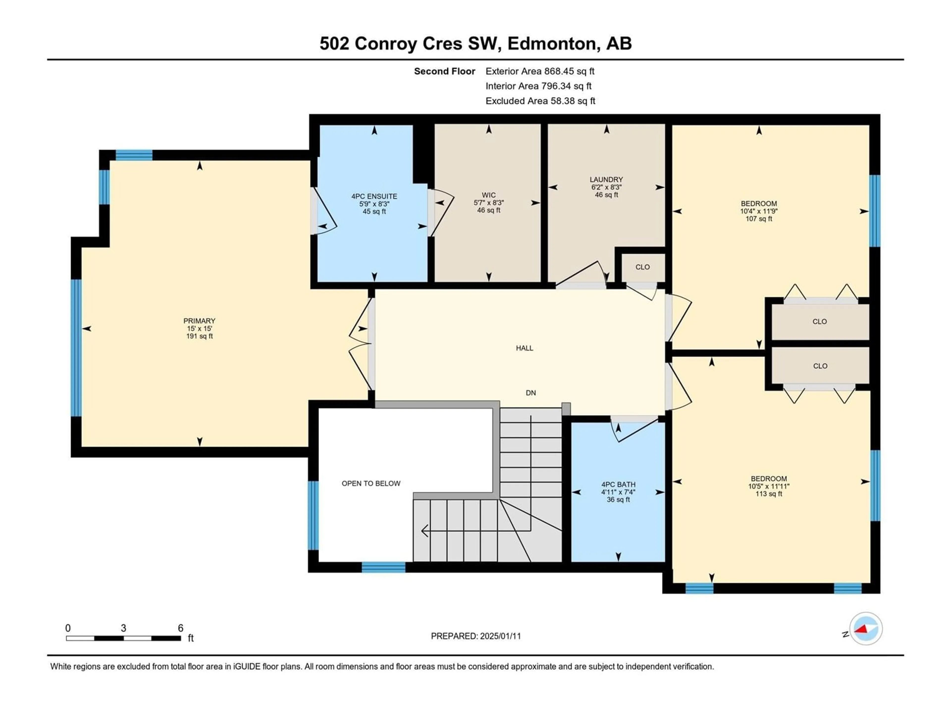 Floor plan for 502 CONROY CR SW, Edmonton Alberta T6W3Y2