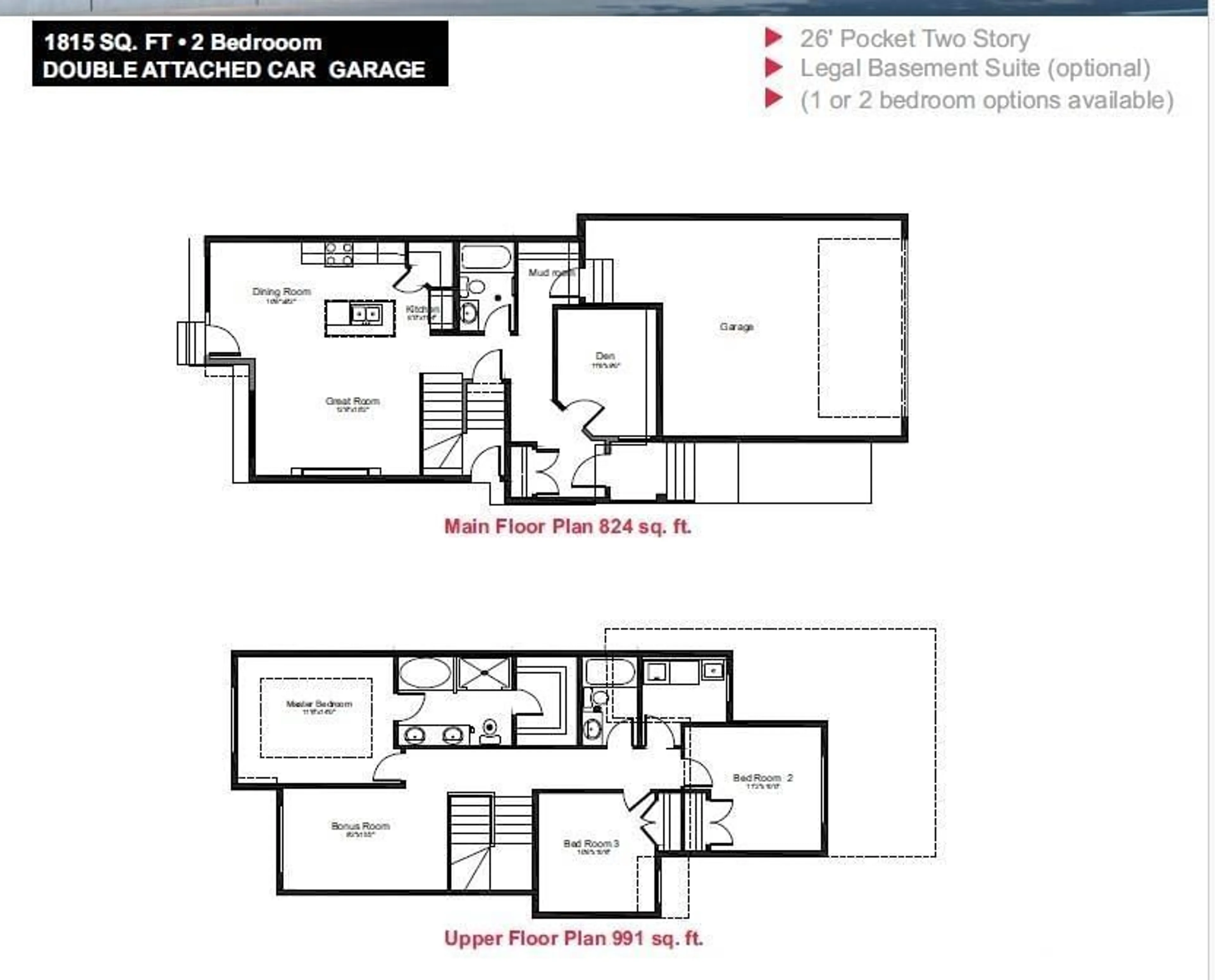 Floor plan for 3138 magpie link NW, Edmonton Alberta T5S0V4