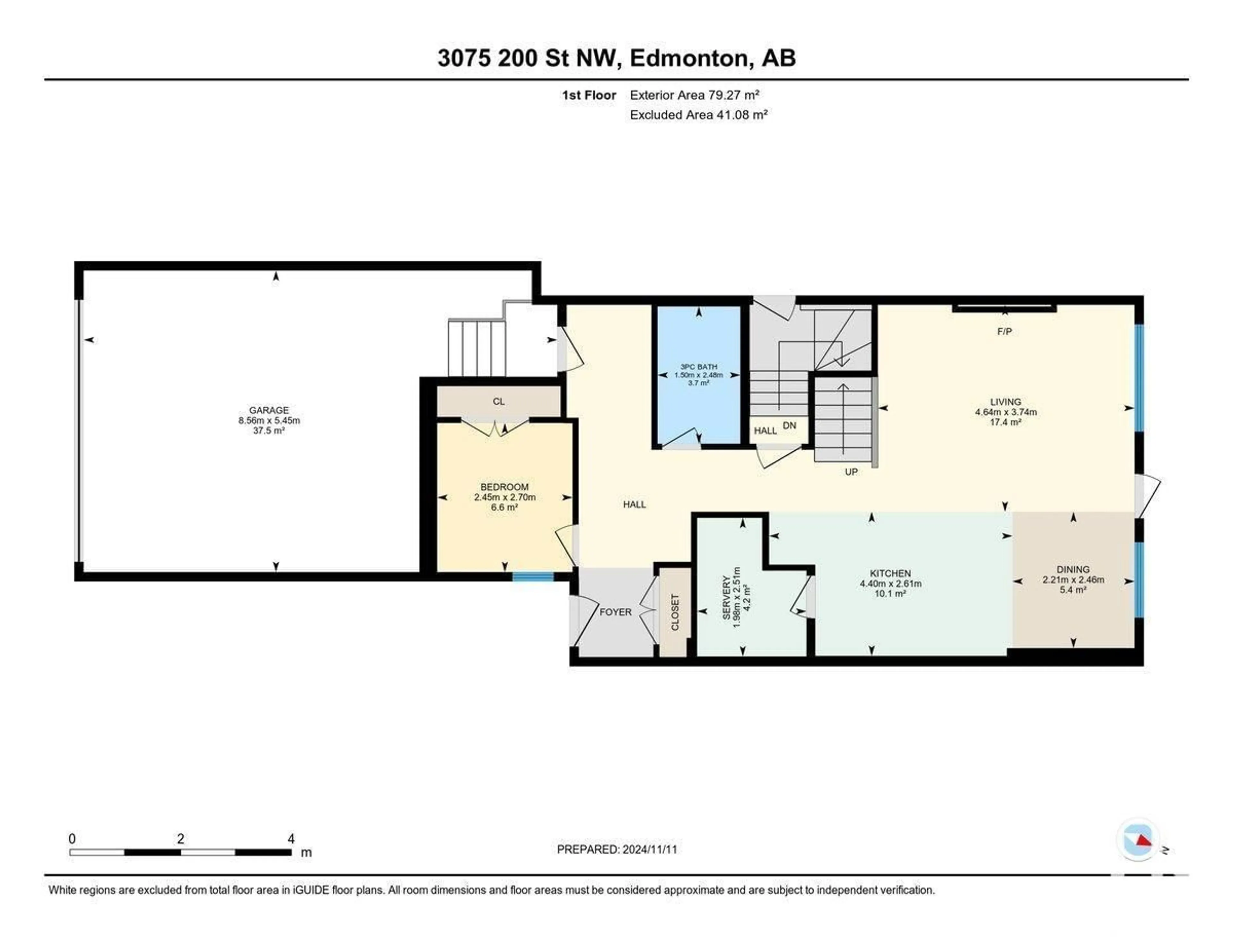 Floor plan for 3075 200 ST NW, Edmonton Alberta T6M1N7