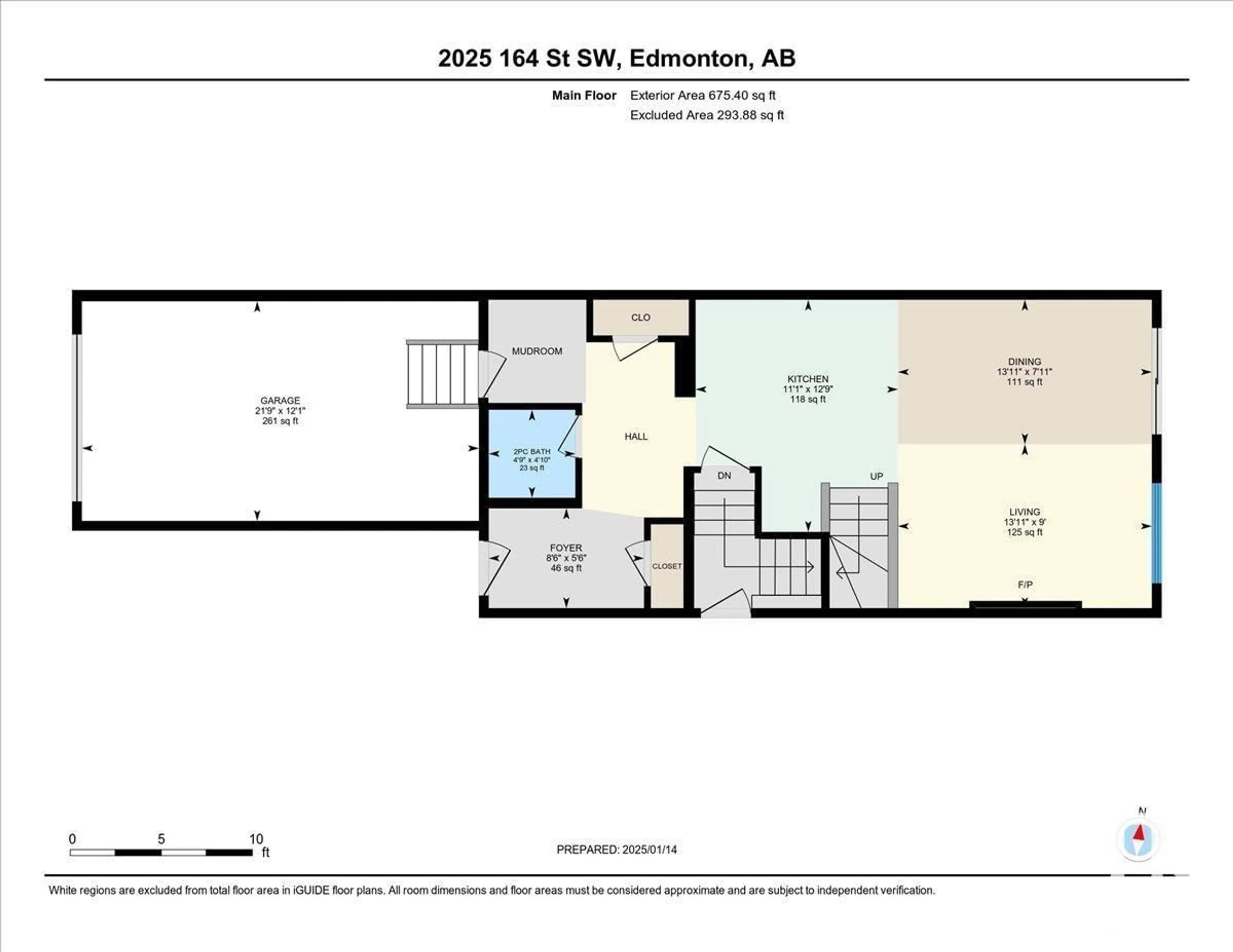 Floor plan for 2025 164 ST SW, Edmonton Alberta T6W5J9