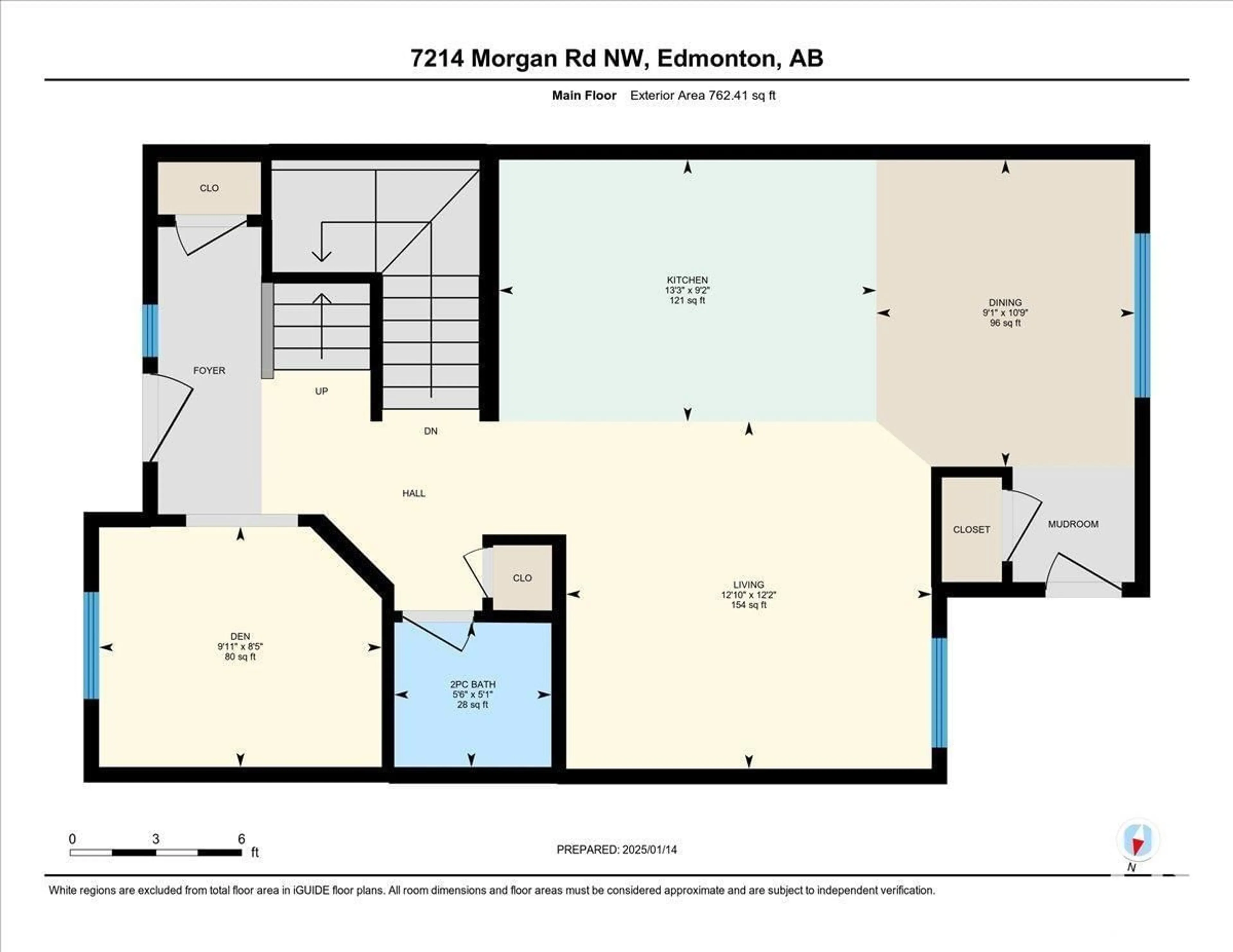 Floor plan for 7214 MORGAN RD NW, Edmonton Alberta T5E6W6