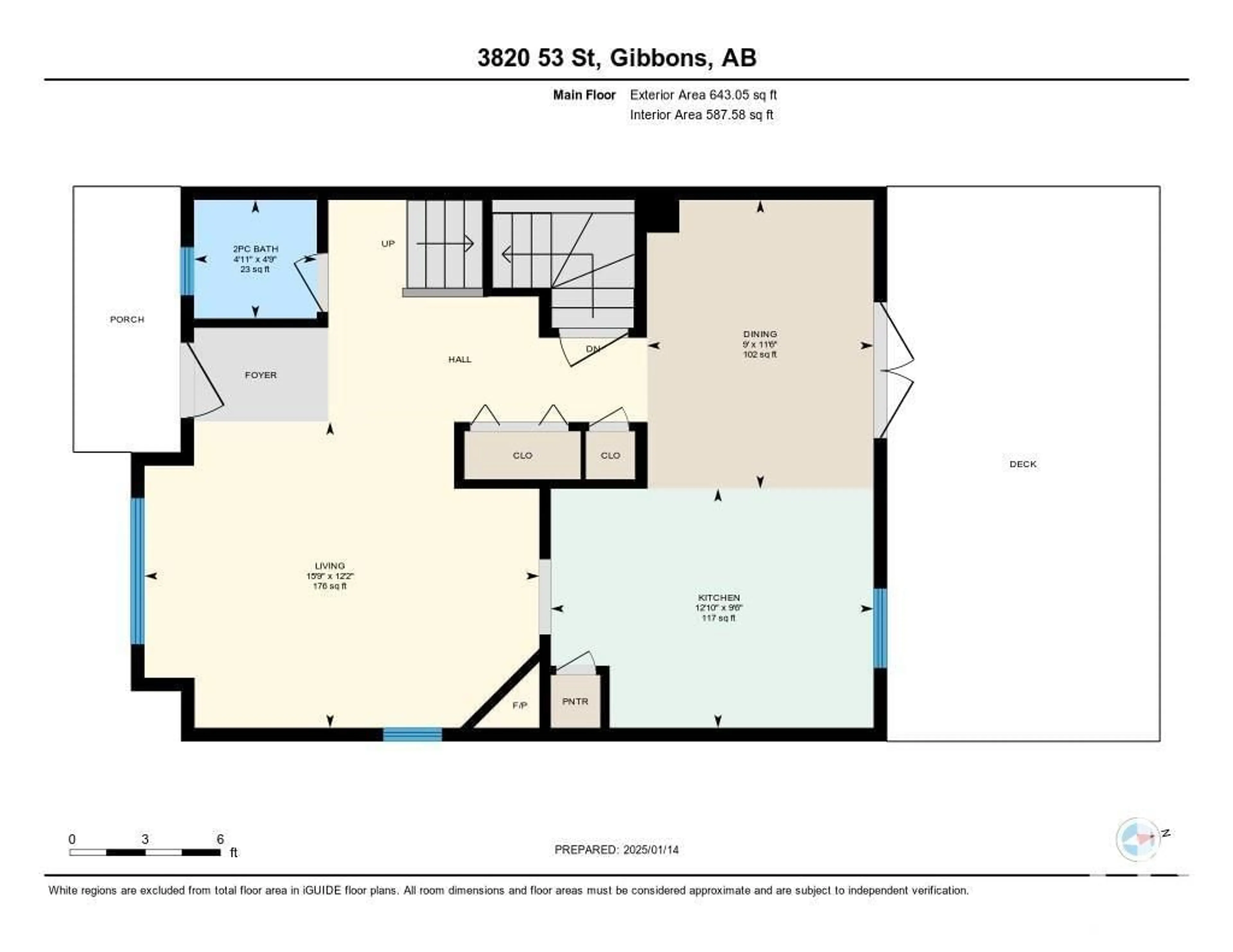 Floor plan for 3820 53 ST, Gibbons Alberta T0A1N0