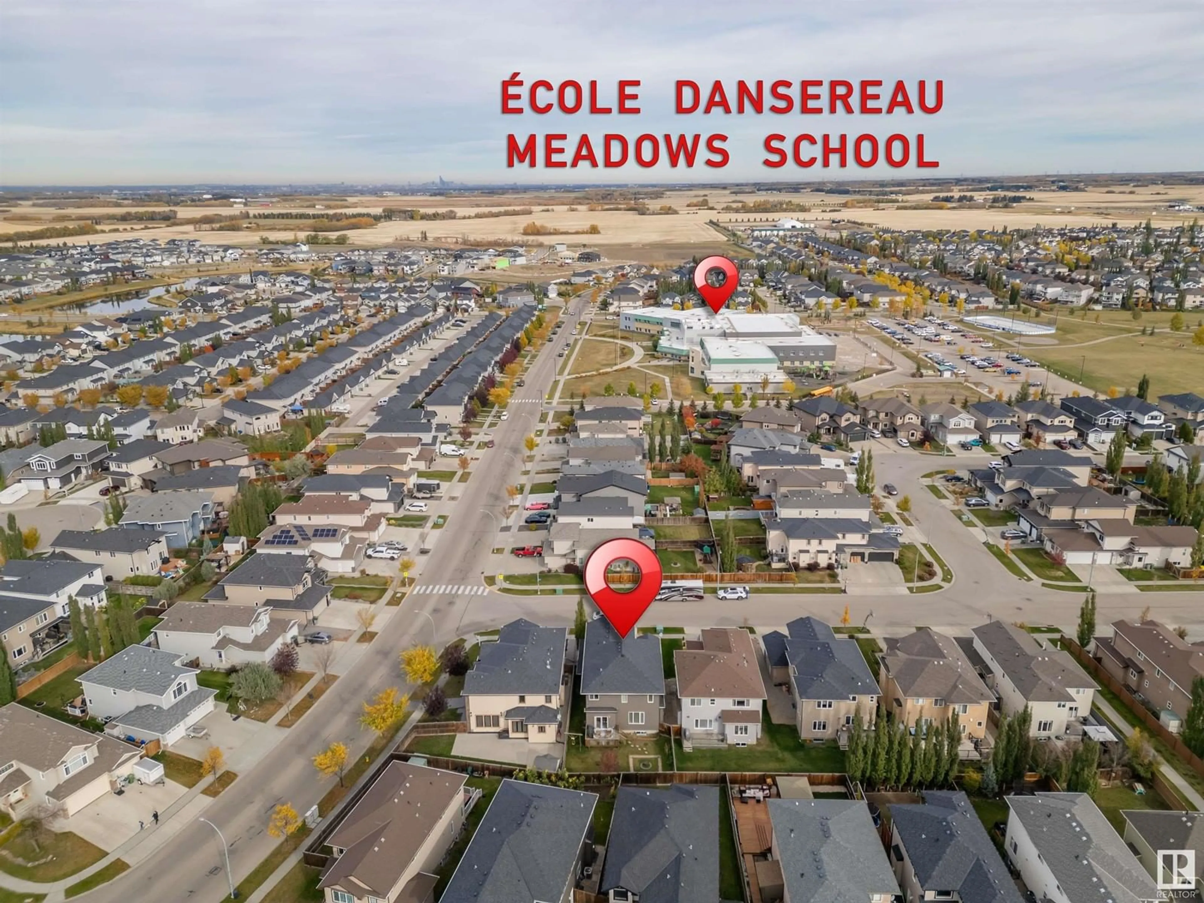 A pic from outside/outdoor area/front of a property/back of a property/a pic from drone, street for 6109 56 AV, Beaumont Alberta T4X0H3