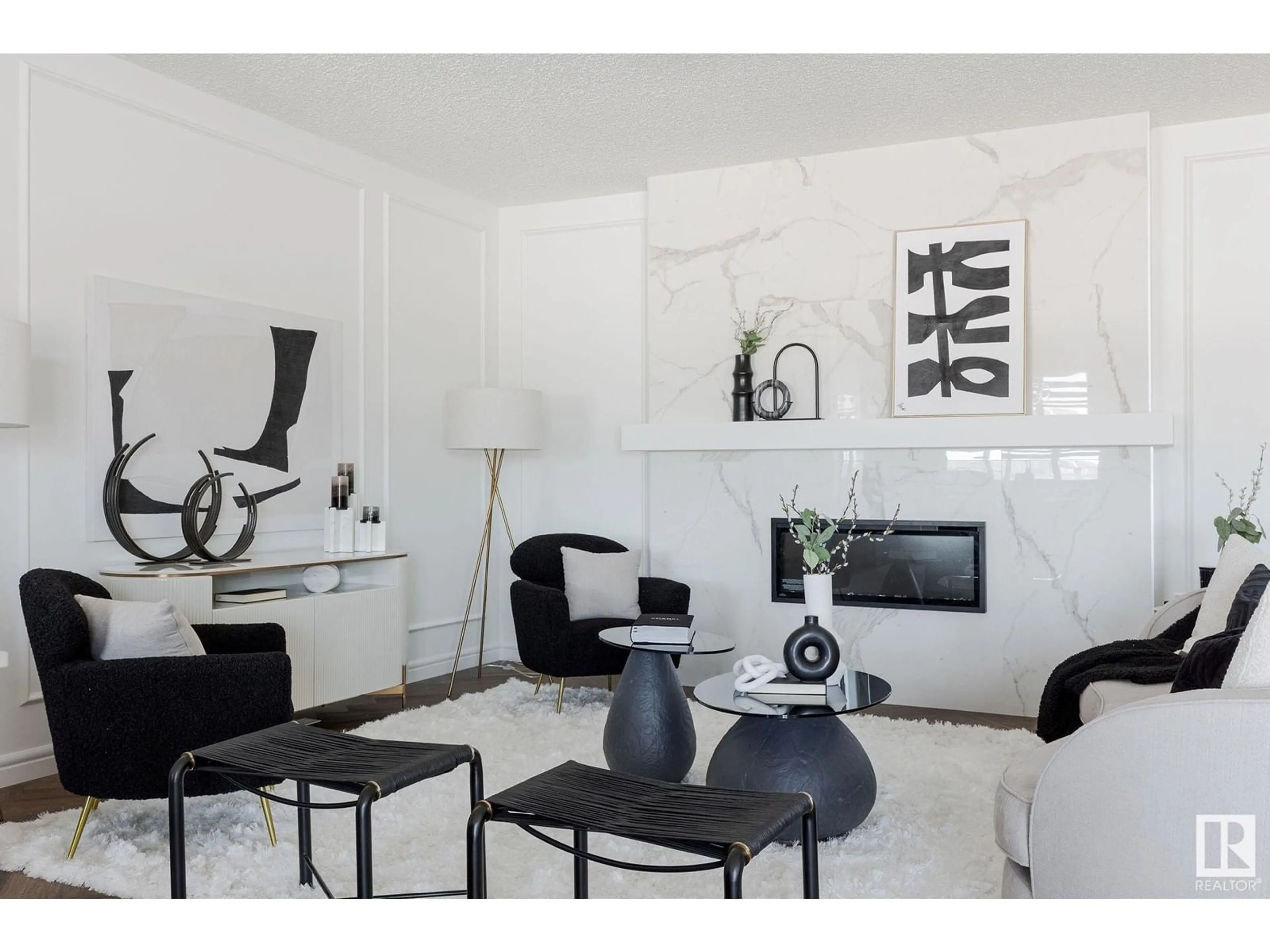 Living room with furniture, ceramic/tile floor for NW - 12915 213 ST, Edmonton Alberta T5S0R9