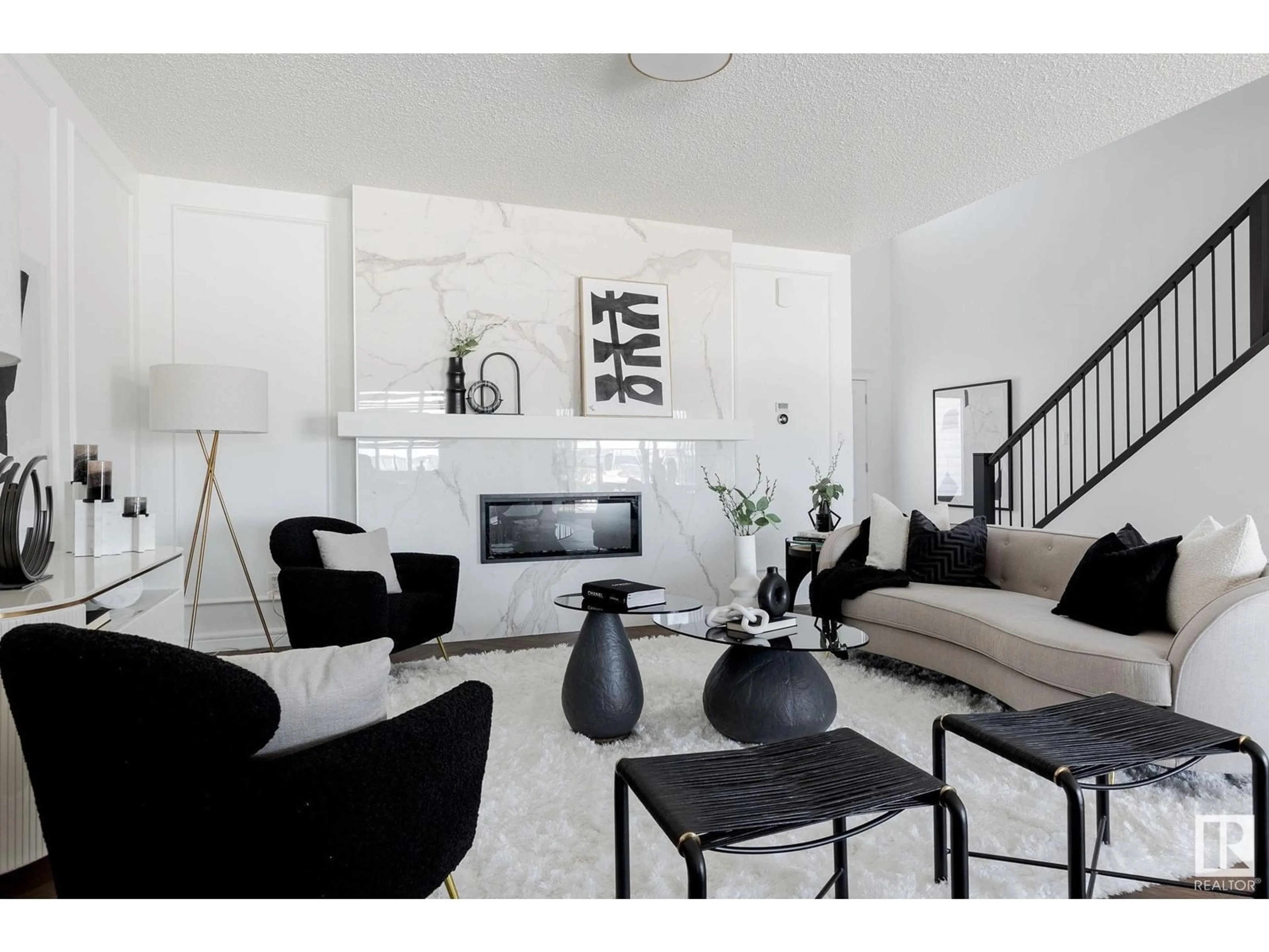 Living room with furniture, unknown for NW - 12915 213 ST, Edmonton Alberta T5S0R9