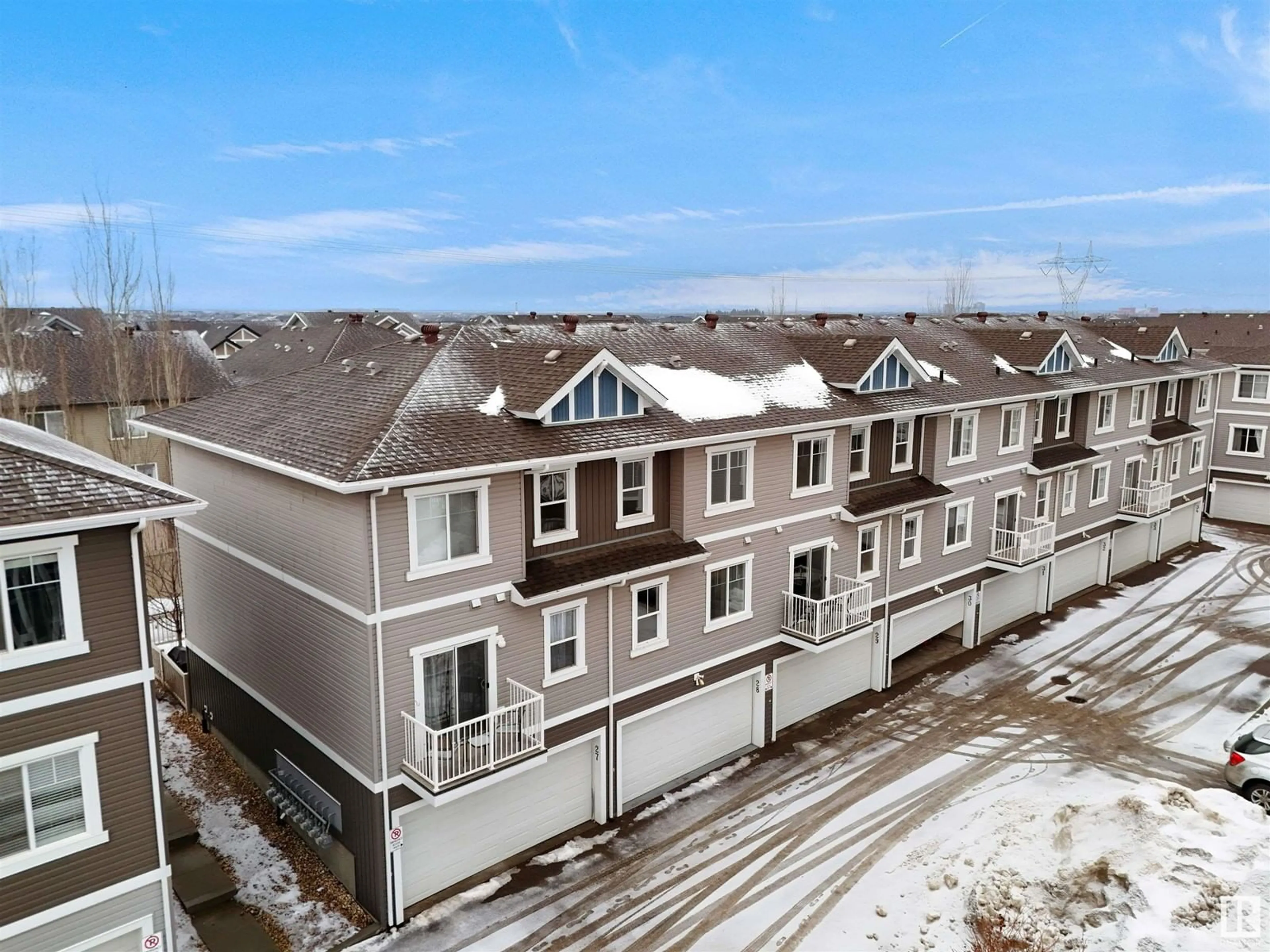 A pic from outside/outdoor area/front of a property/back of a property/a pic from drone, unknown for #28 1140 CHAPPELLE BV SW, Edmonton Alberta T6W2Z3