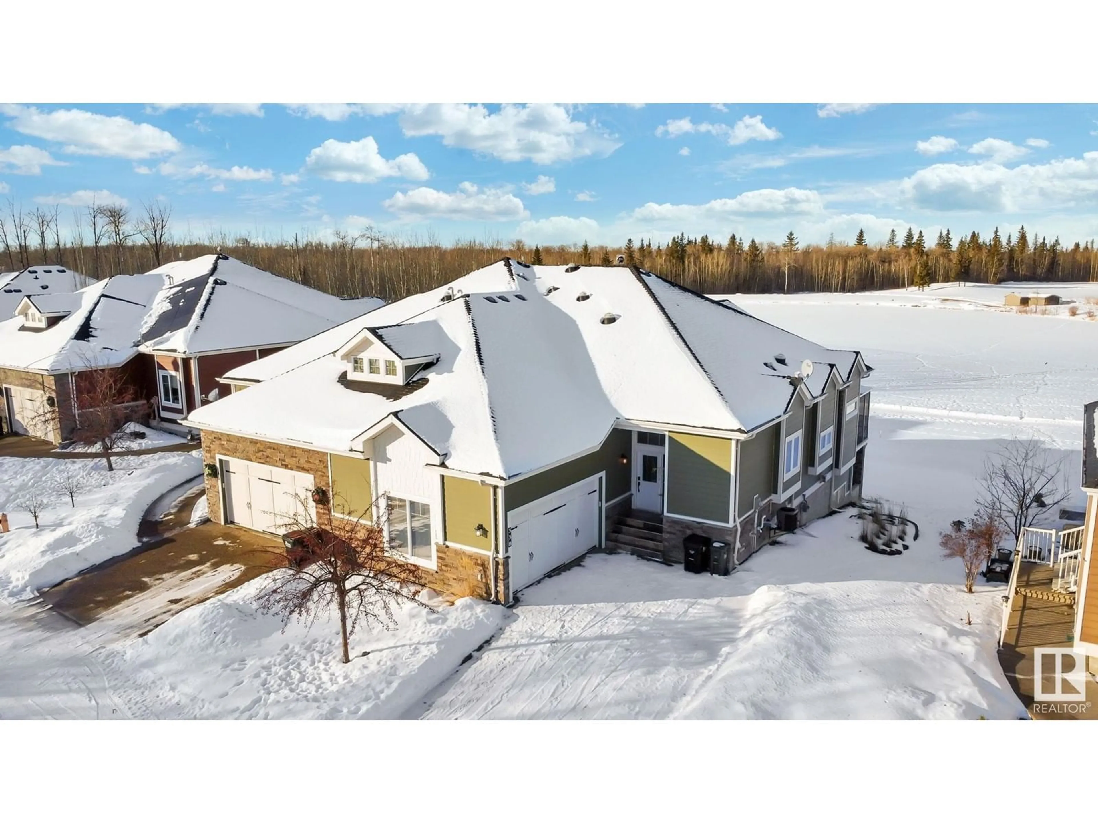 A pic from outside/outdoor area/front of a property/back of a property/a pic from drone, unknown for #338 51101 RGE ROAD 222, Rural Strathcona County Alberta T8C1G9