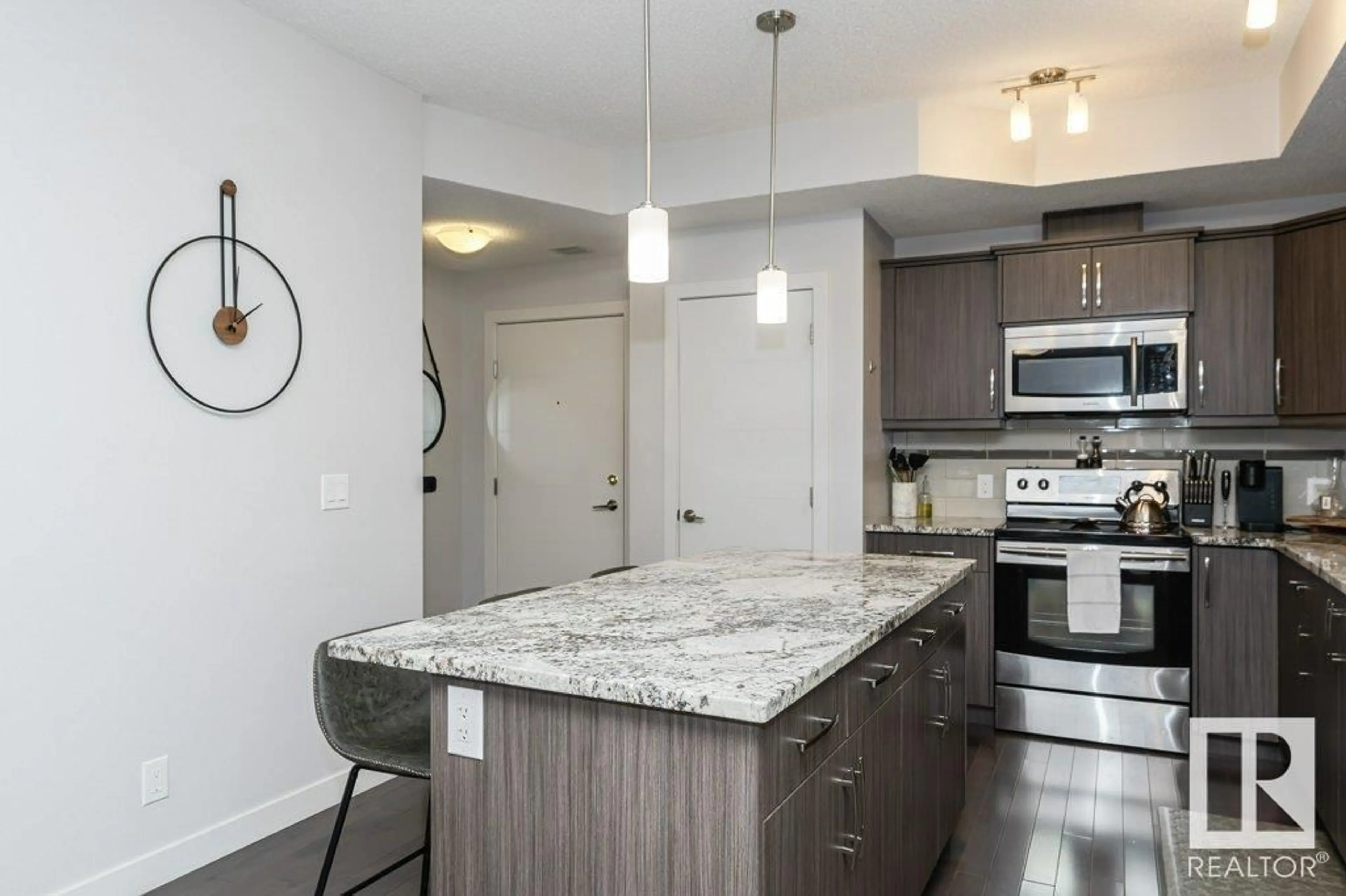 Open concept kitchen, unknown for #315 10523 123 ST NW, Edmonton Alberta T5N1N9