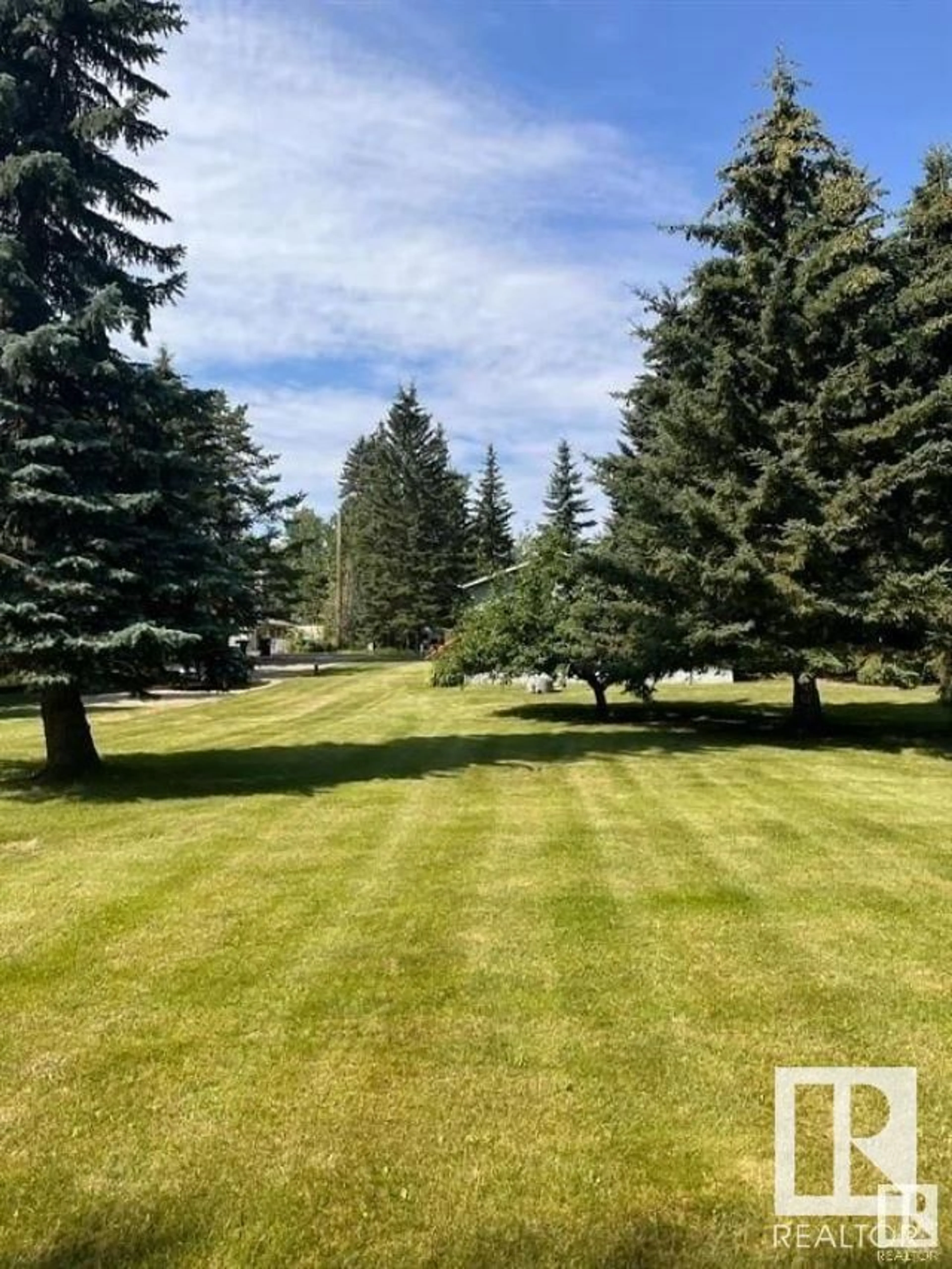 A pic from outside/outdoor area/front of a property/back of a property/a pic from drone, forest/trees view for 803 Marine DR, Rural Wetaskiwin County Alberta T0C2V0