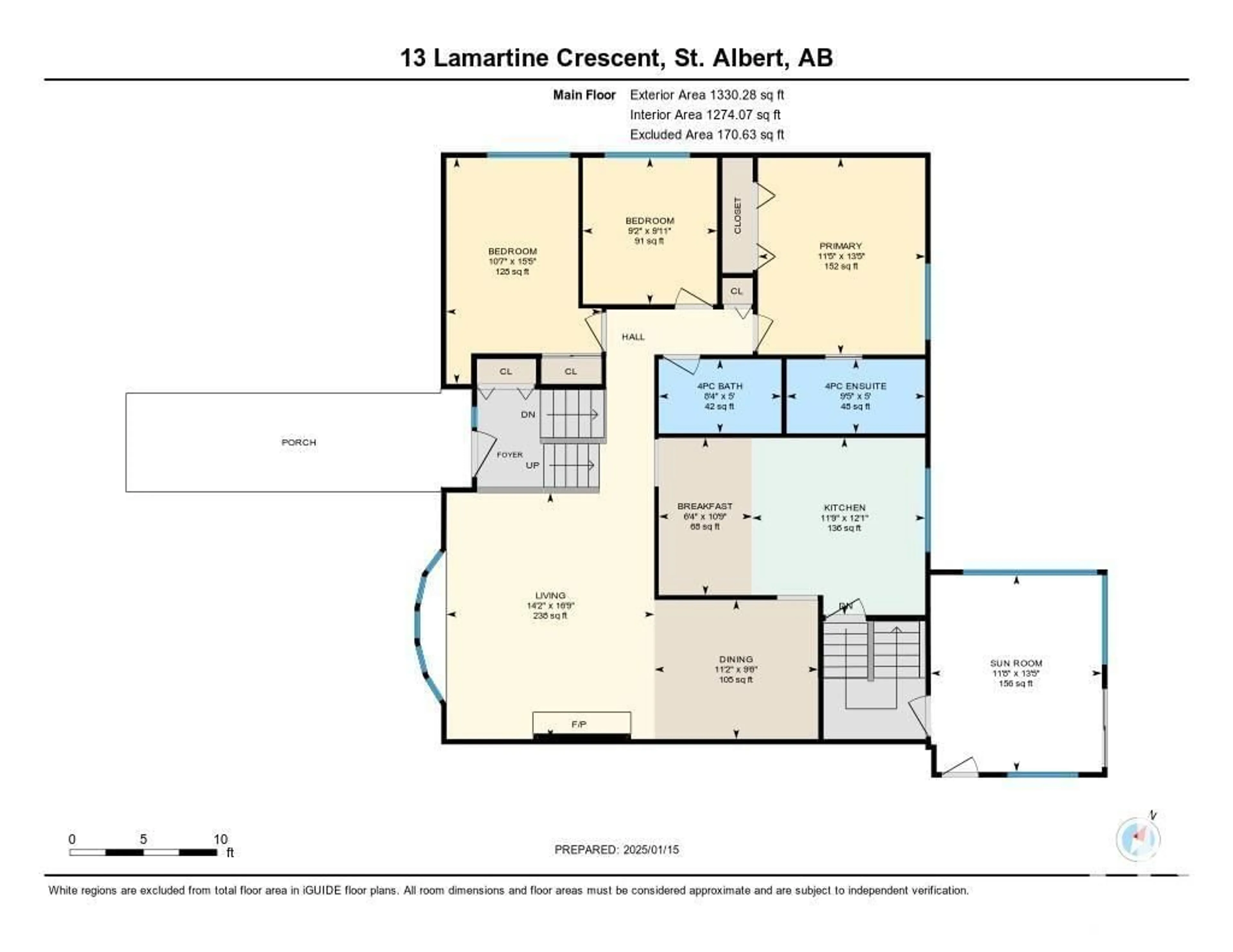 Floor plan for 13 LAMARTINE CR, St. Albert Alberta T8N2V8